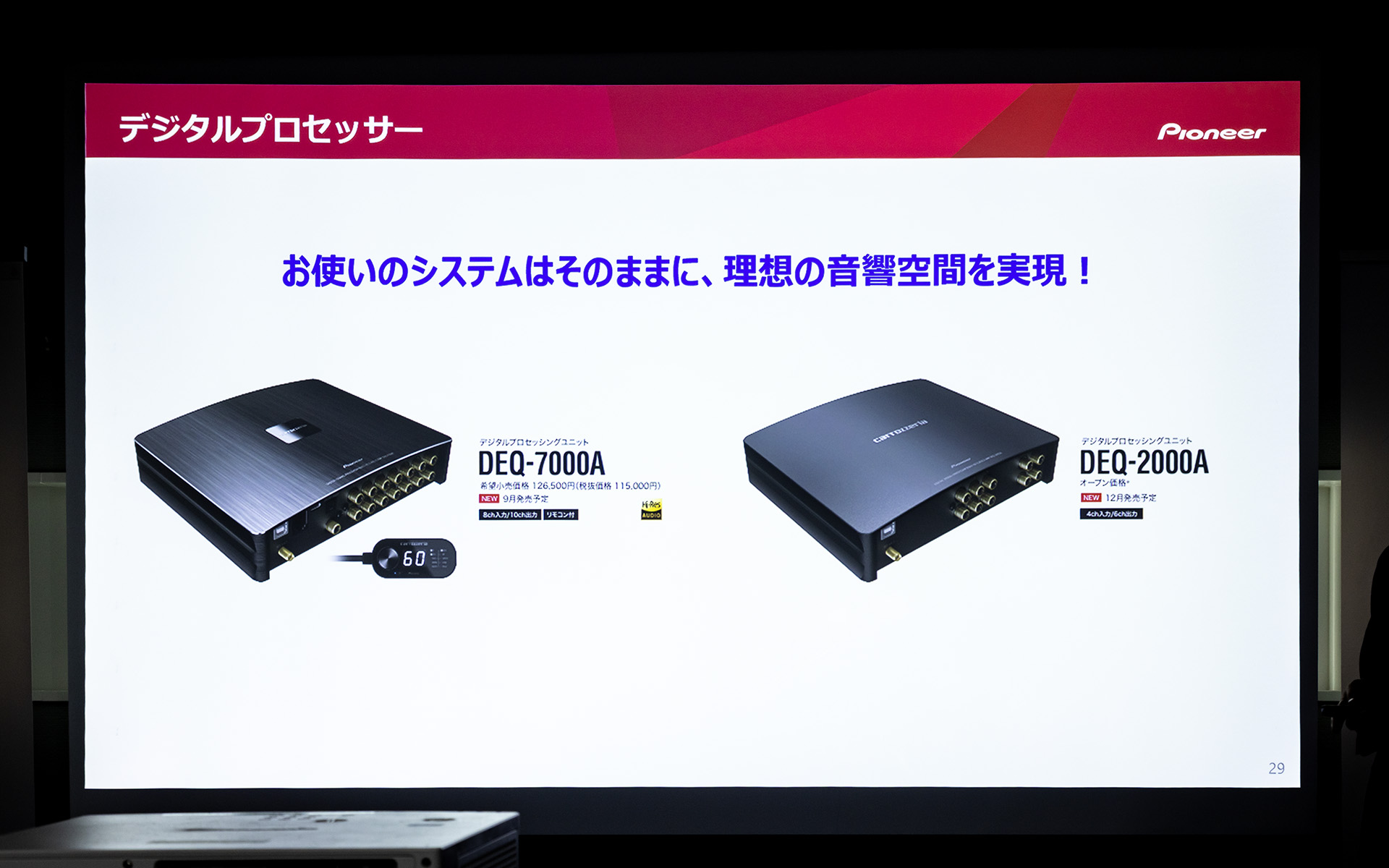 デジタルプロセッサー2機種をラインアップ