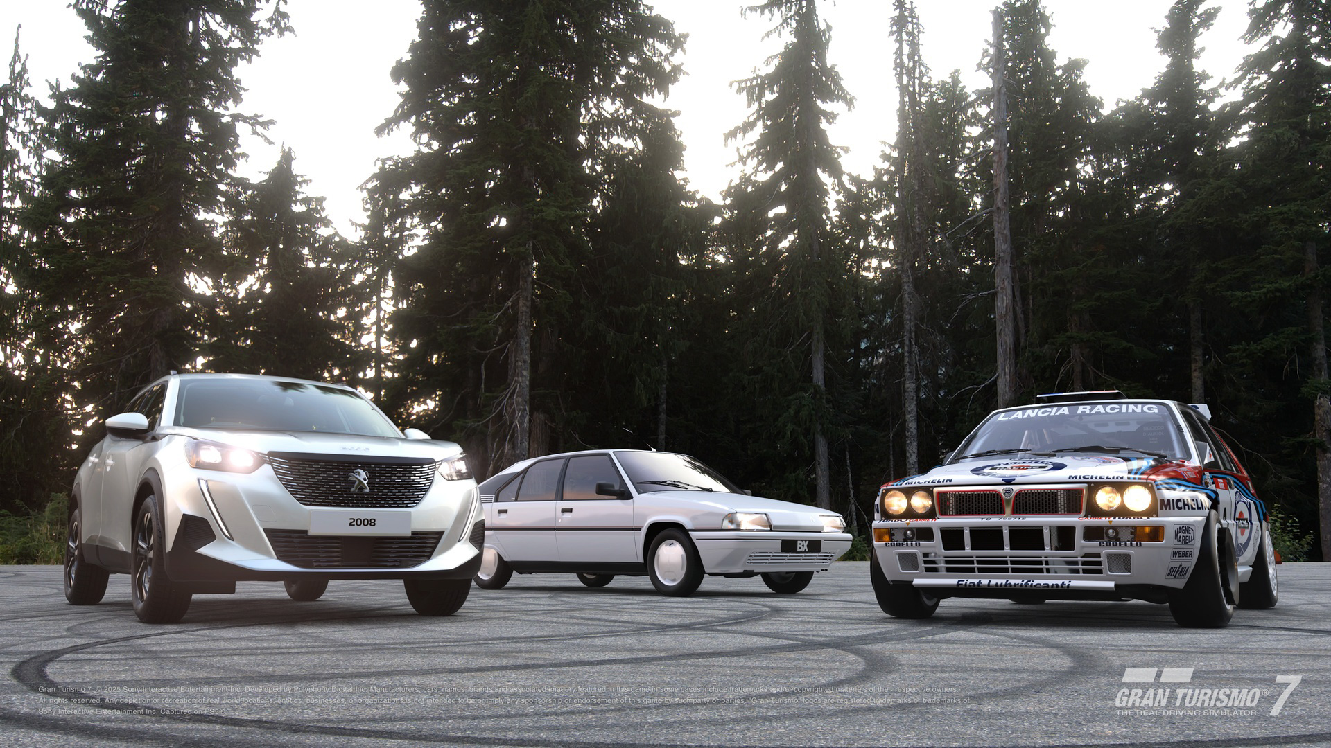 新規収録車種として「シトロエン BX 19 TRS '87」「ランチア デルタ HF Integrale Rally Car '92」「プジョー SUV 2008 Allure '21」が追加