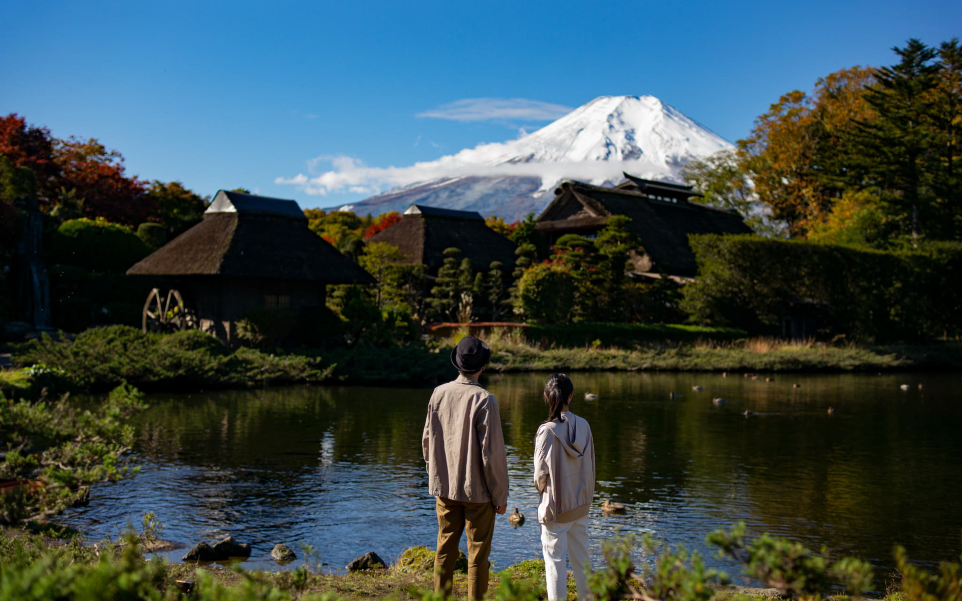 インバウンドにも大人気の忍野八海