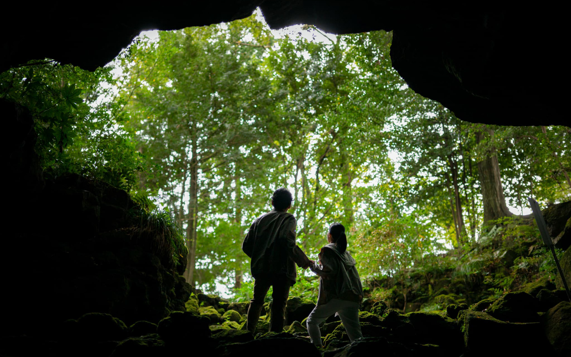 天然記念物の富岳風穴