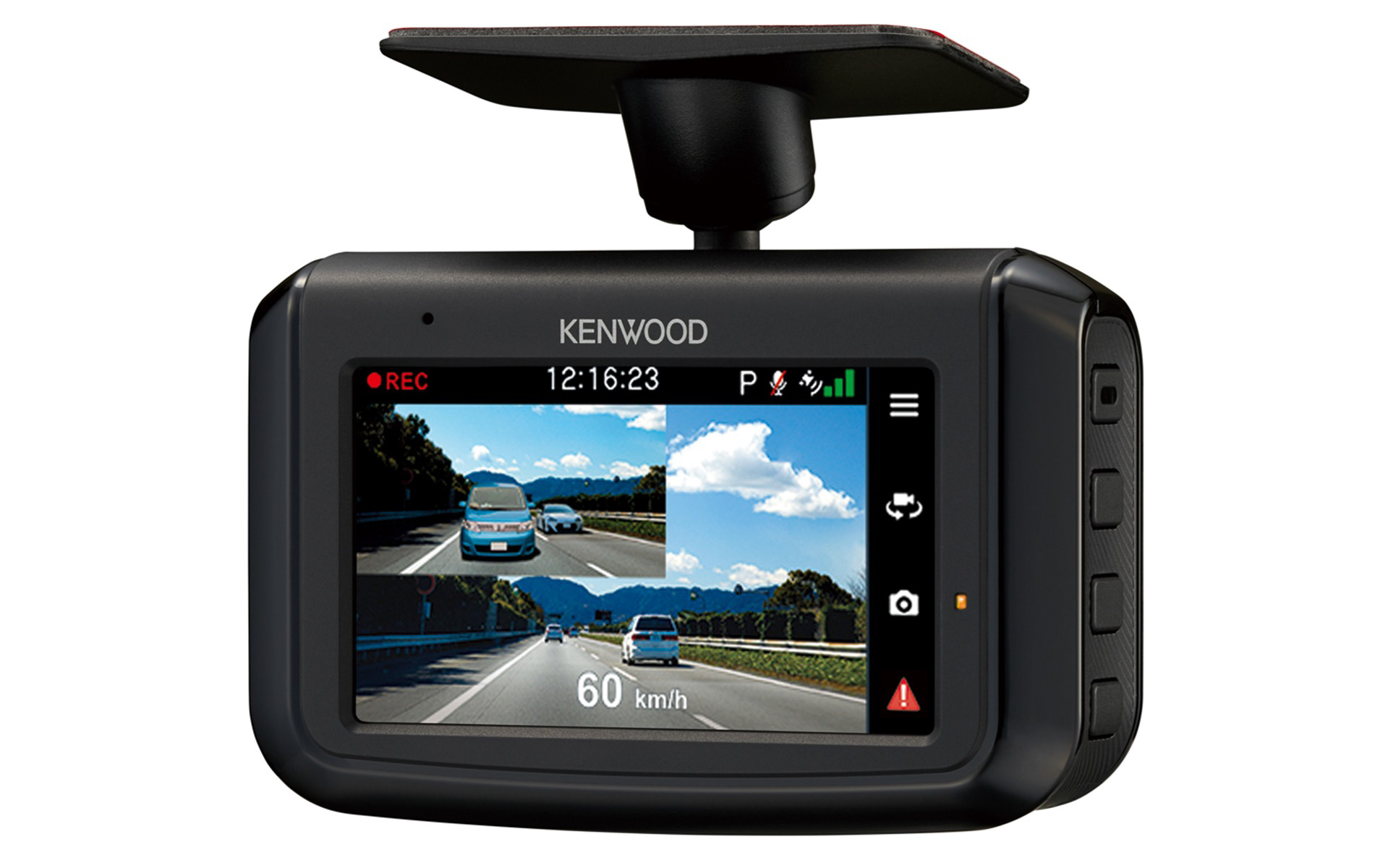 メインユニットの背面に2.7V型フルカラーTFTディスプレイを搭載