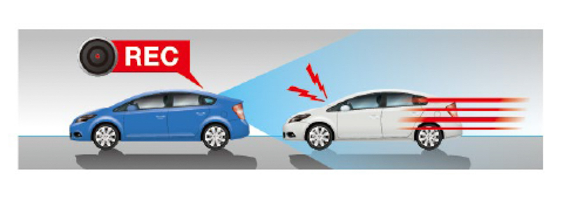 「後方急接近警告」を運転支援機能として採用