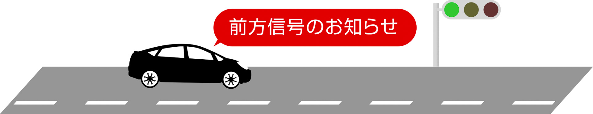 運転支援機能の「前方信号お知らせ機能」