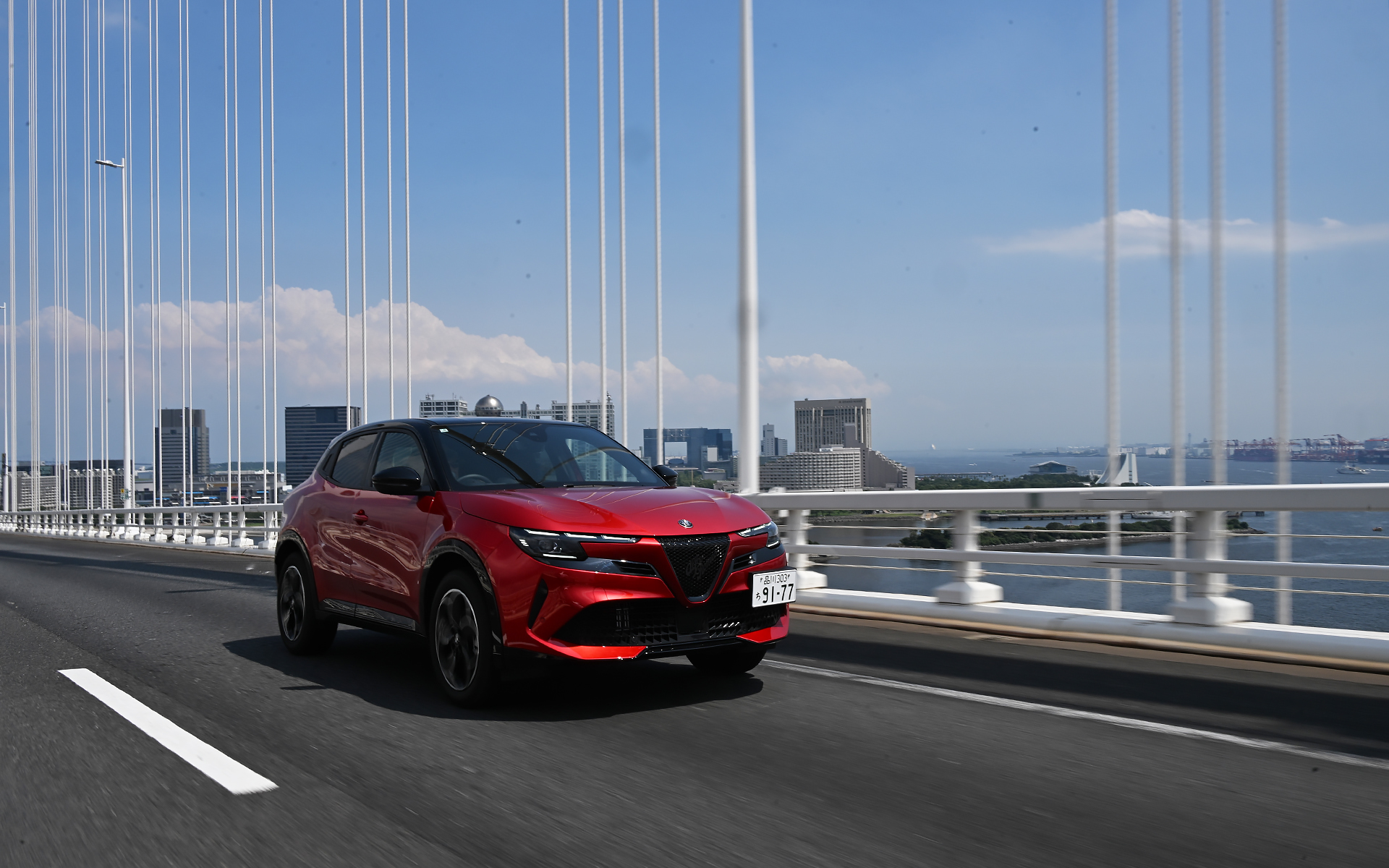 高速道路を走るジュニア イブリダ