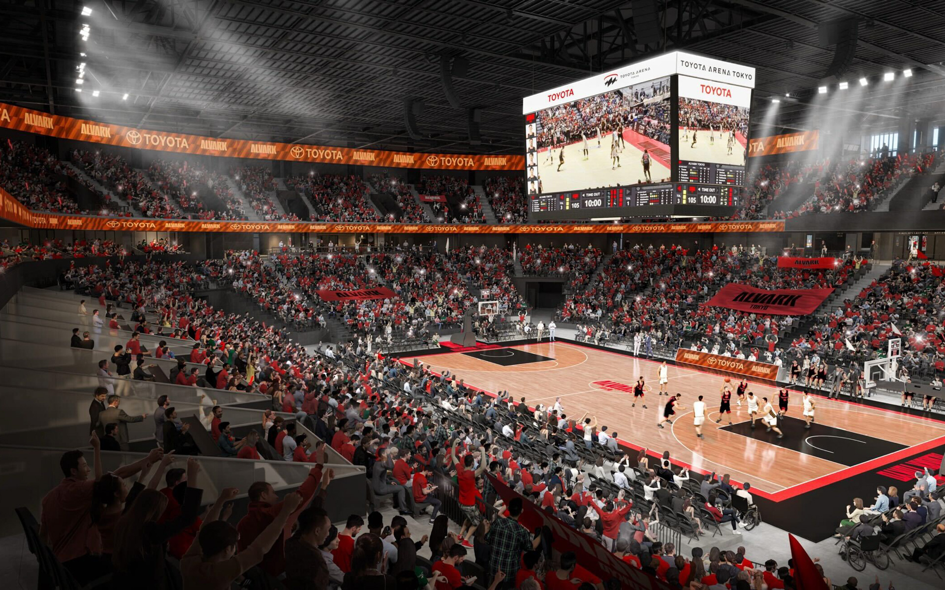 メインアリーナ（バスケットボール試合時）