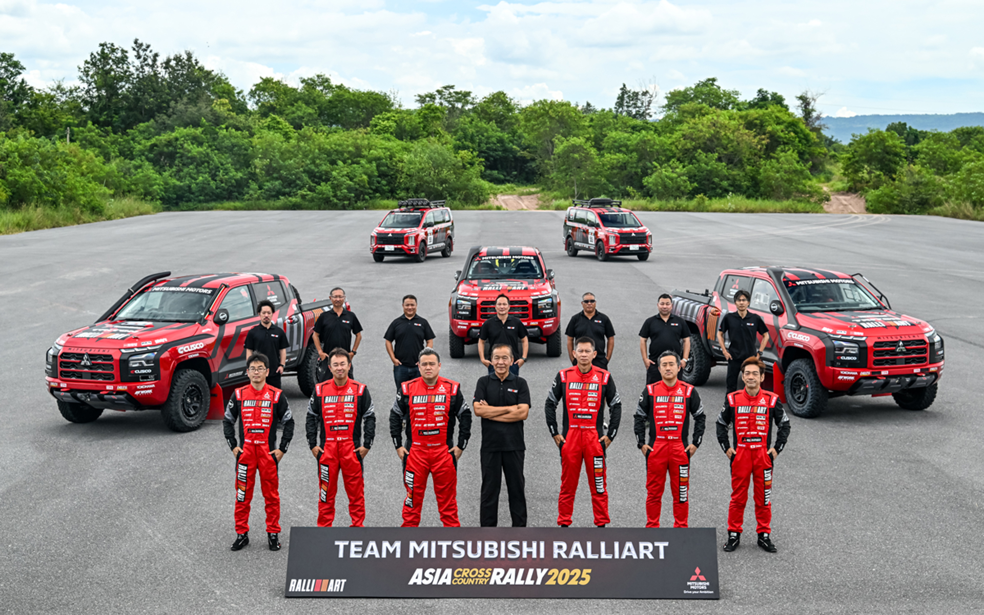 アジアクロスカントリーラリー2025に挑むチーム三菱ラリーアート