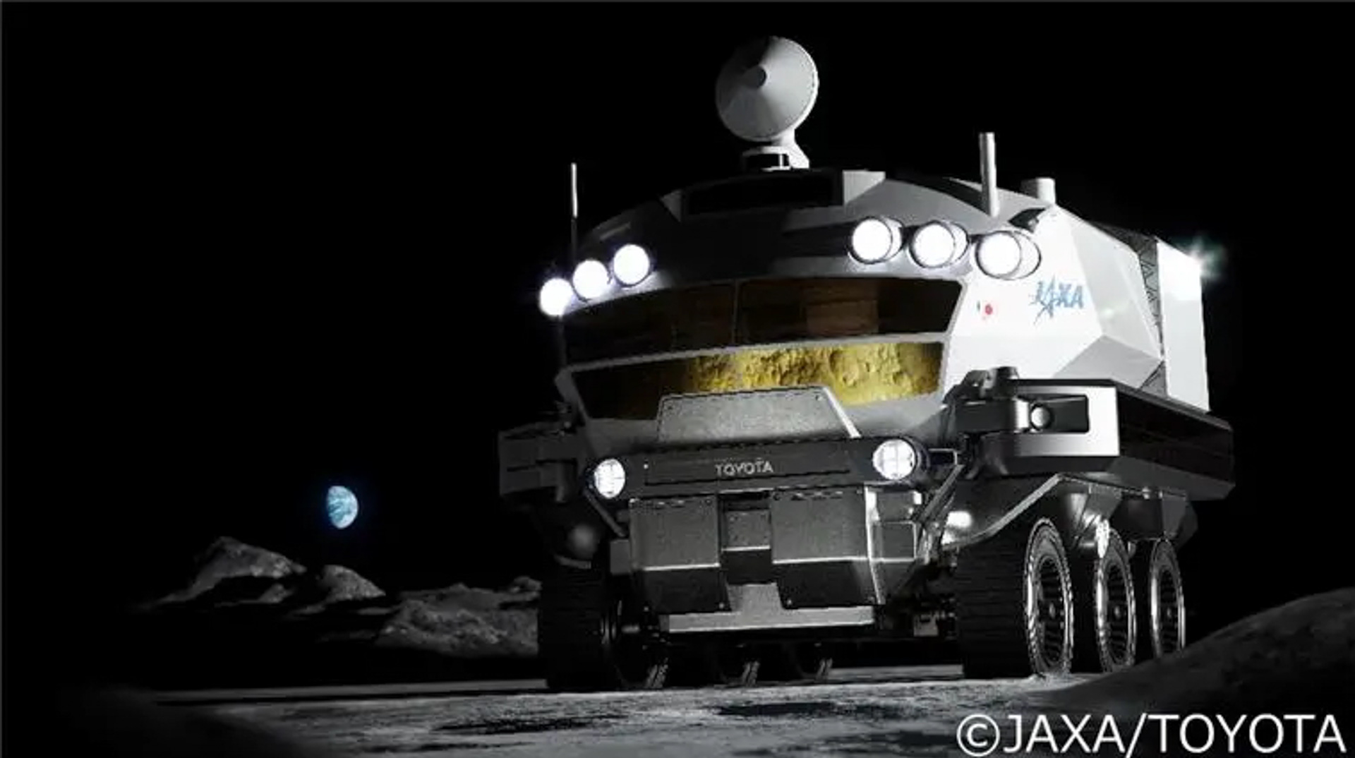 トヨタとJAXAが研究開発を進めている有人与圧ローバー「ルナクルーザー」