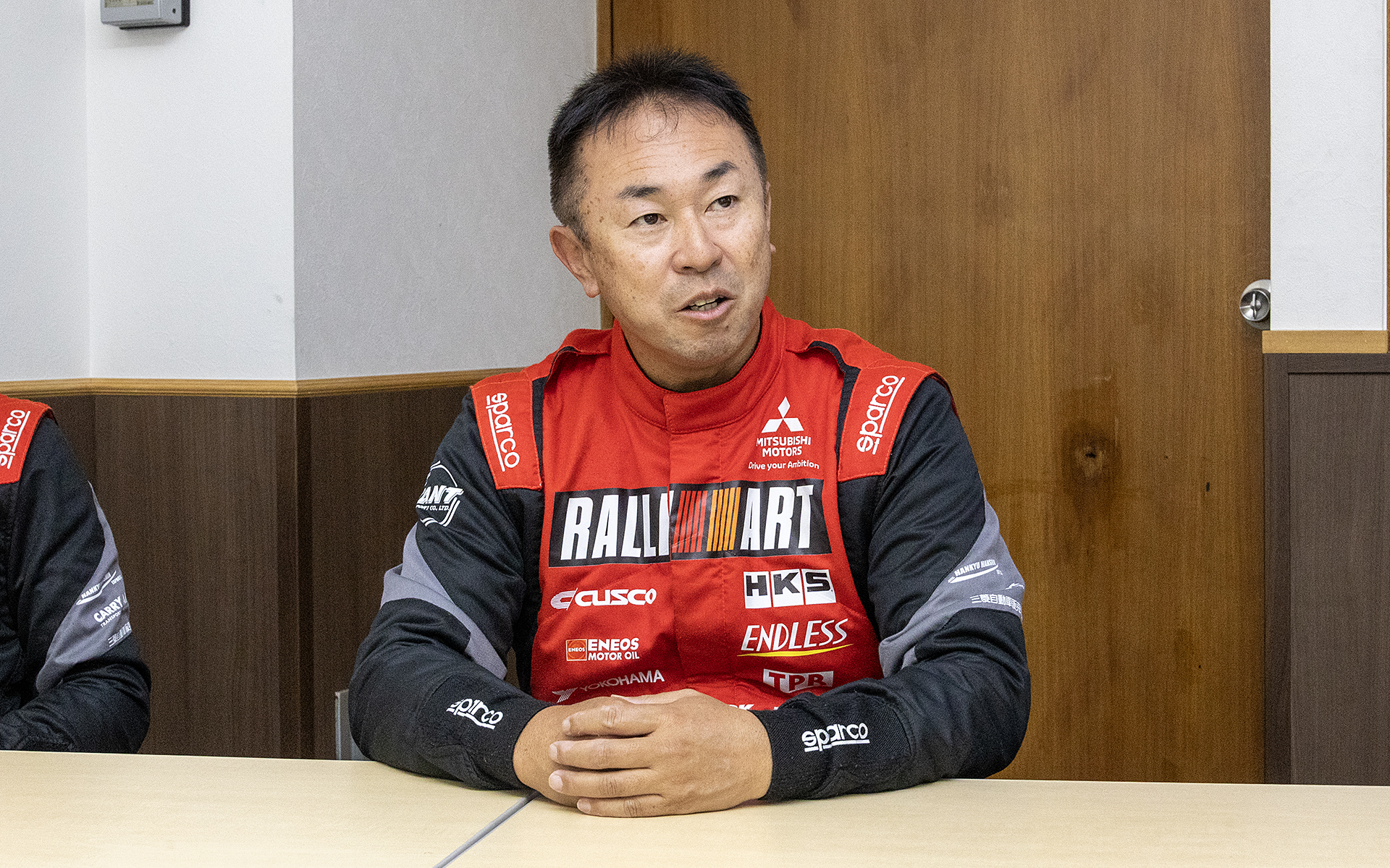 チームのナンバー2ドライバーを務める田口勝彦選手