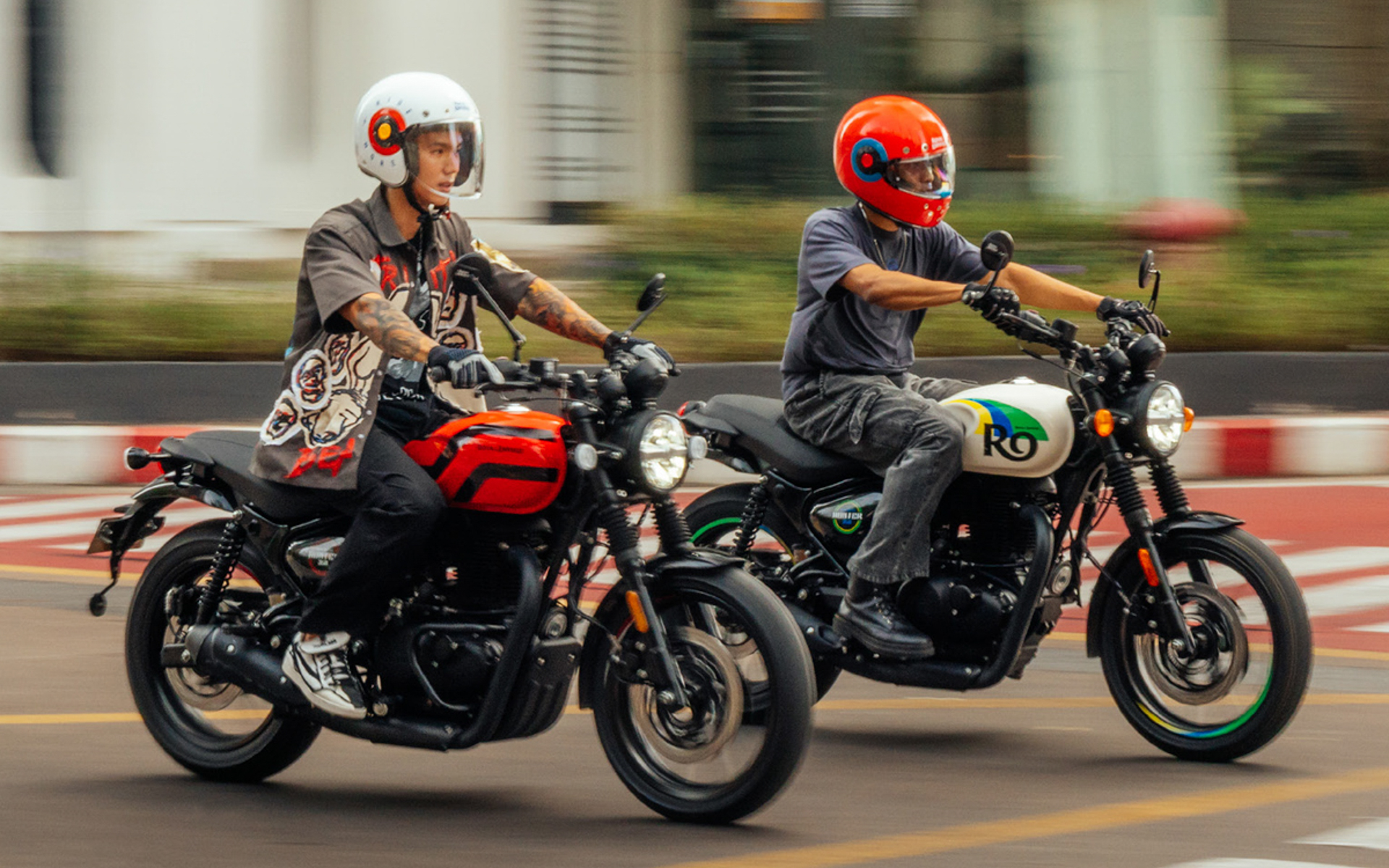 ハンター350の2025モデル走行イメージ