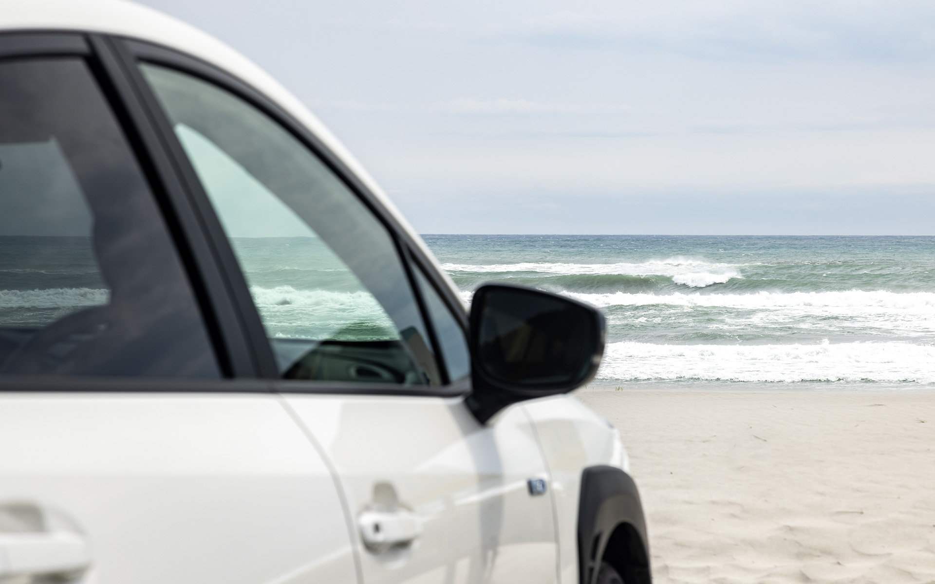 クロストレックは海にも似合う