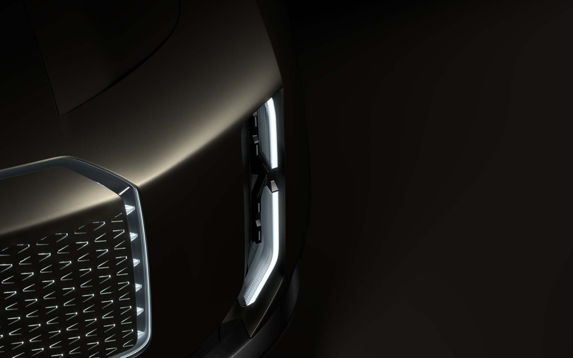 両サイドにはスリムなストリップライトが組み込まれる