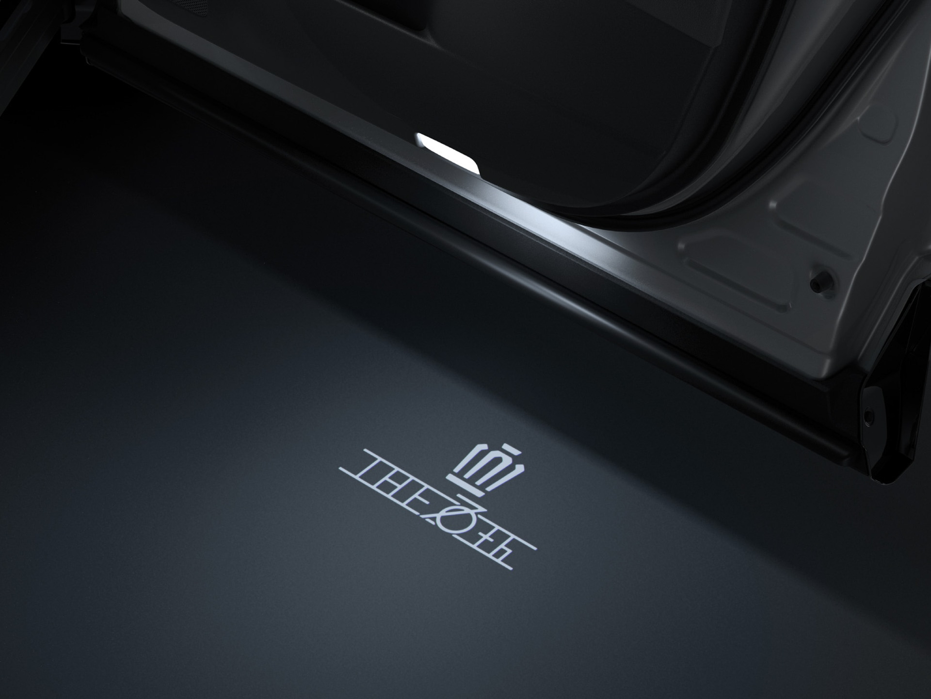 プロジェクションカーテシイルミ（THE 70thロゴ入り／フロントドア左右）