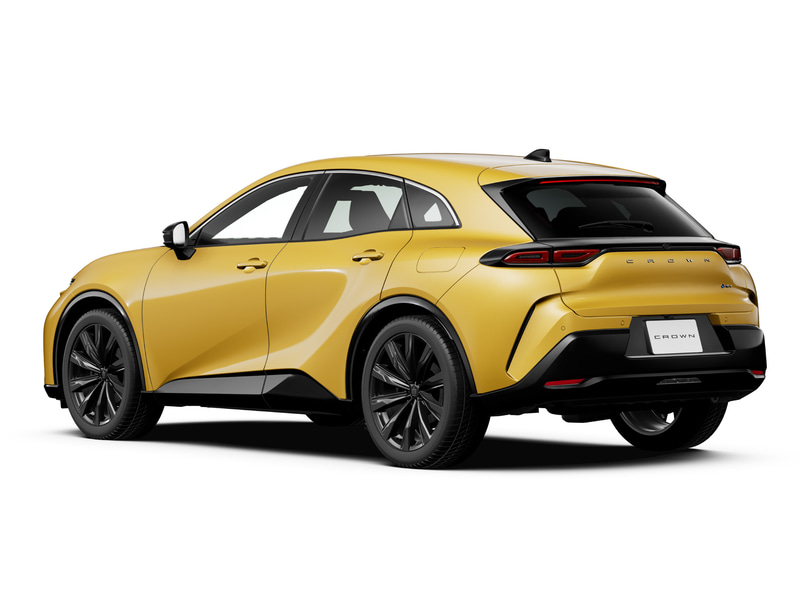 トヨタ　新型クラウンスポーツ　HEV ミニカー　 ブラック×マスタード トヨタ 新型クラウンスポーツ HEV ミニカー ブラック×マスタード