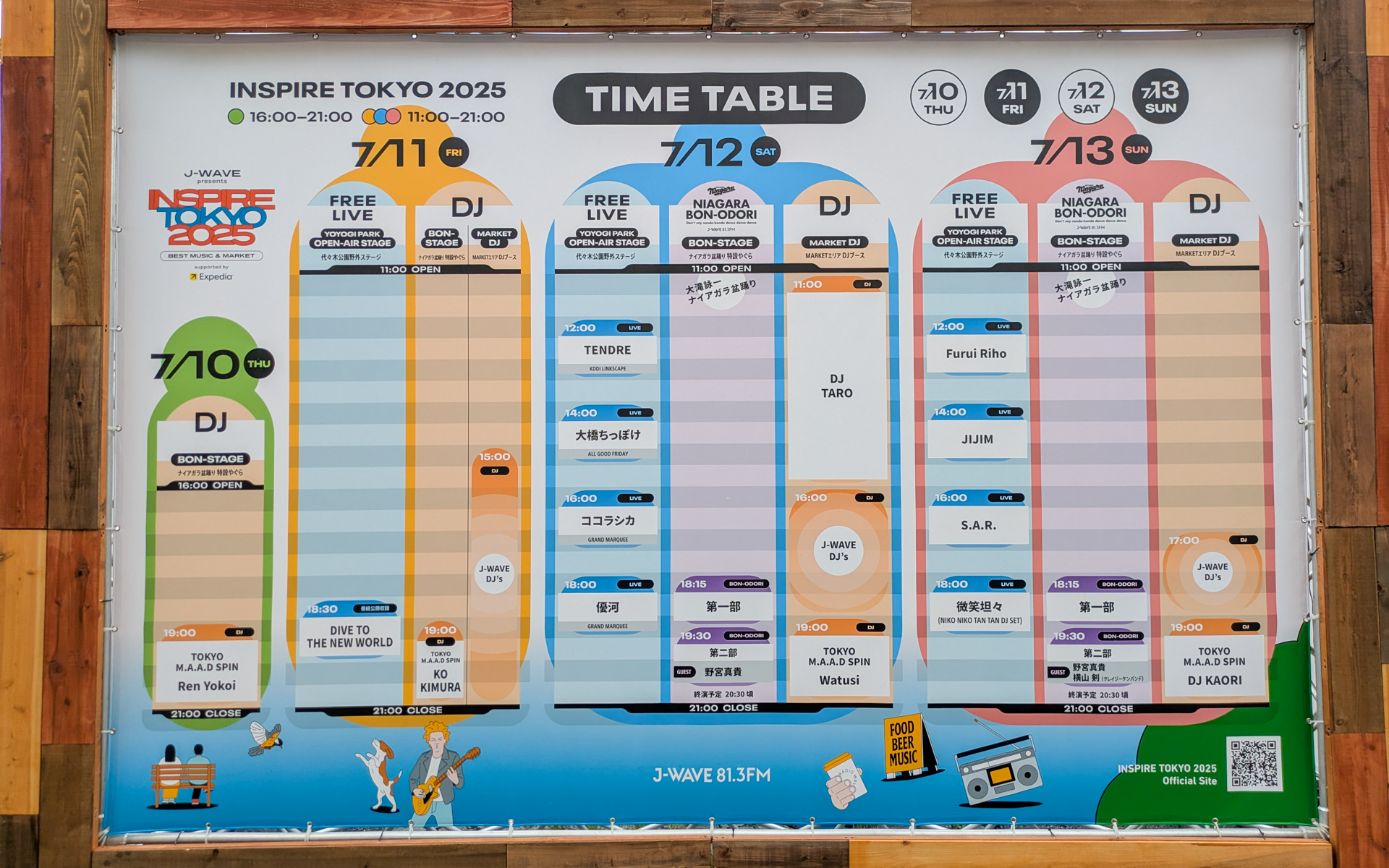 イベントタイムスケジュール