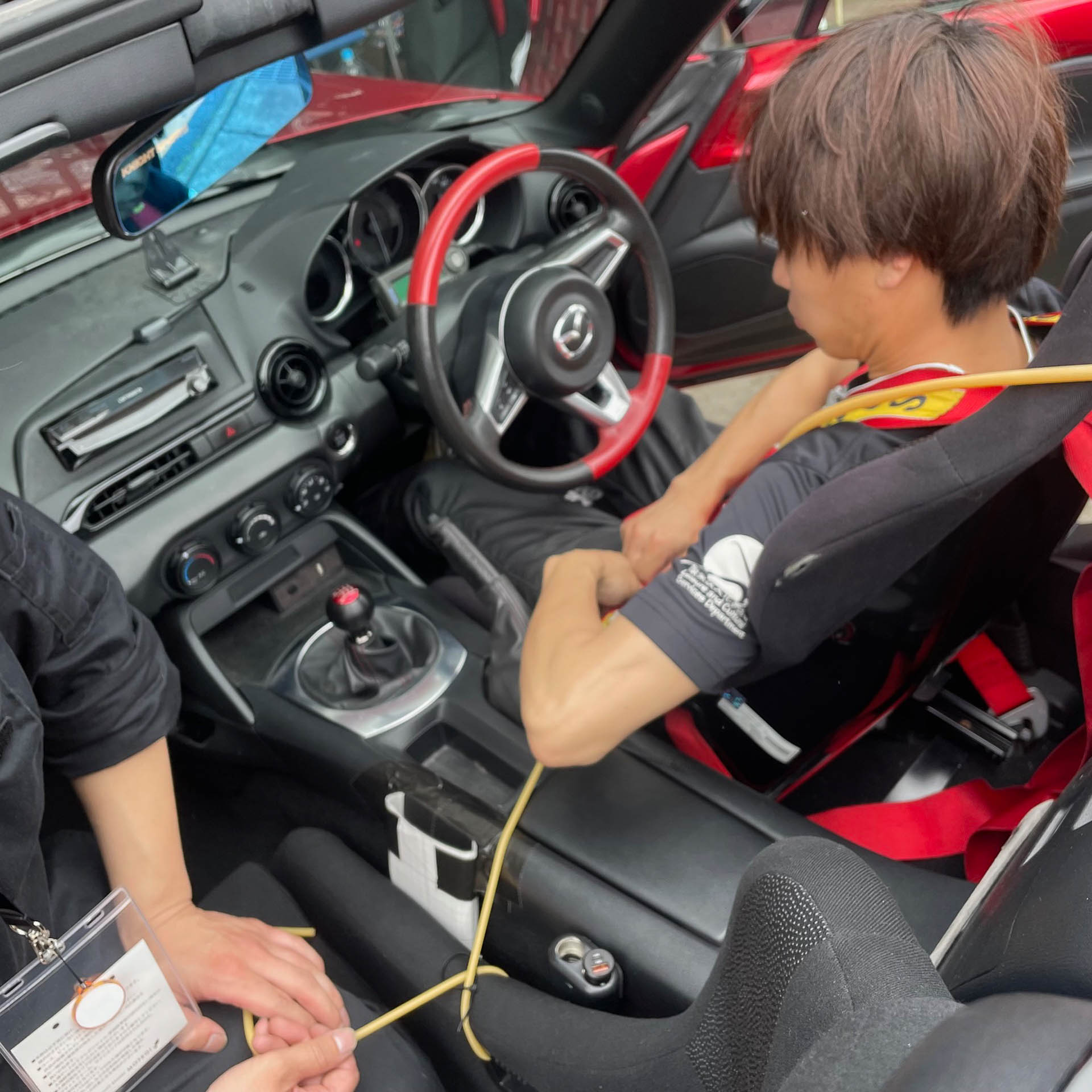 香港からナイトスポーツに来てメカニックを頑張っているセンくん。なかなか有望です