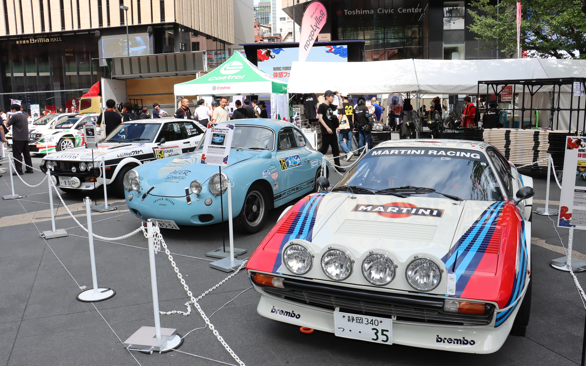 新旧ラリーマシンも一堂に並べて展示された