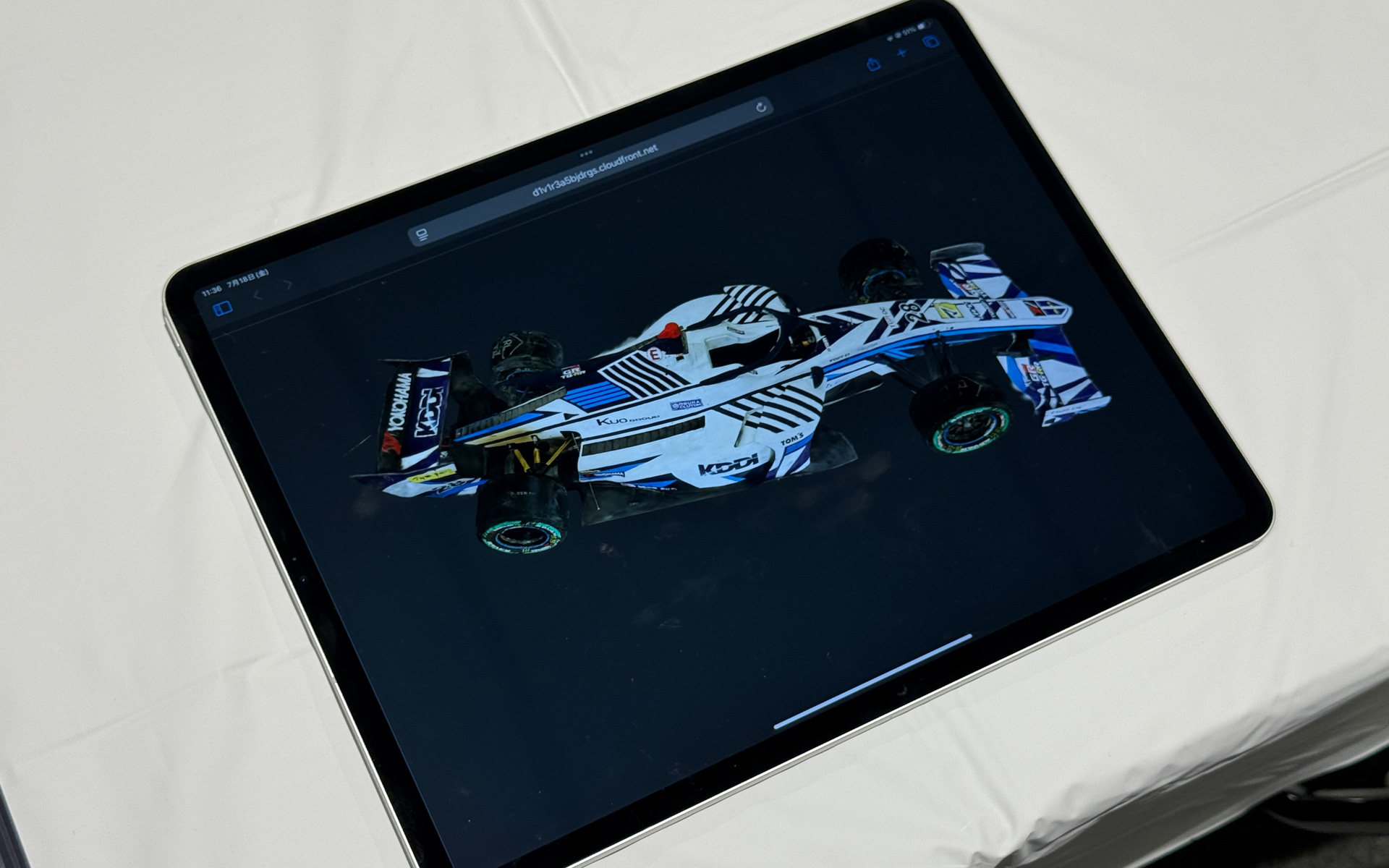 「3DGS」で作成されたスーパーフォーミュラマシン