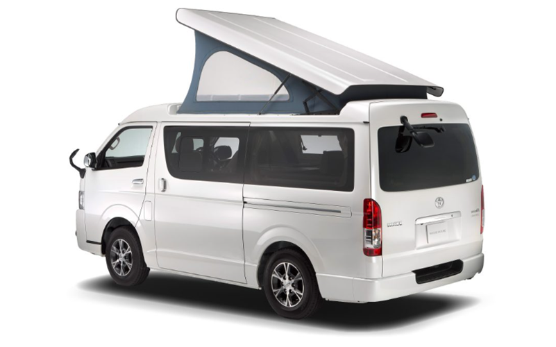 ホワイトハウスのハイエースベースのキャンピングカー「Compass」シリーズ（参考画像）