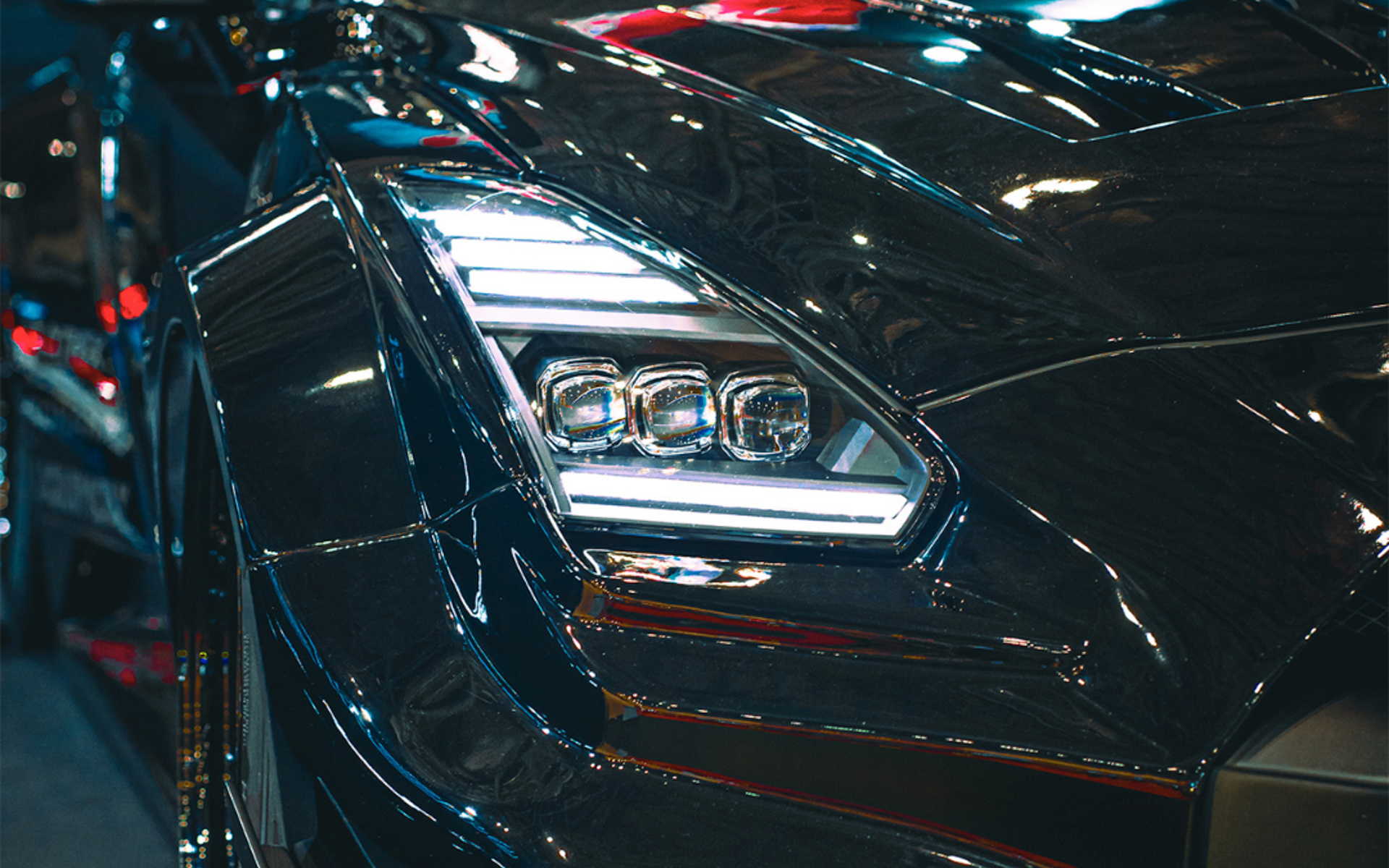 LEDプロジェクターヘッドライト装着イメージ