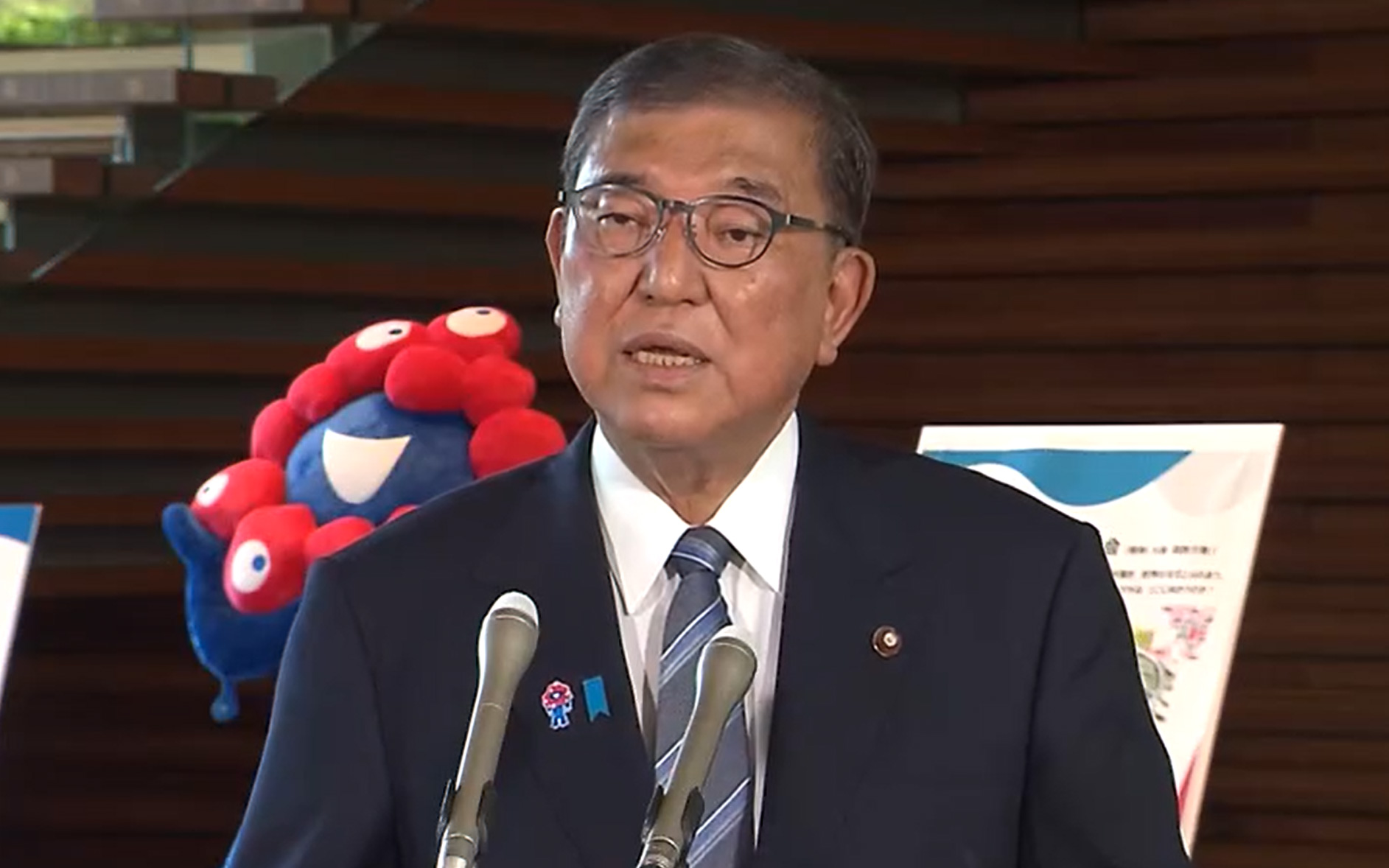 日米協議の合意について発表する石破茂首相