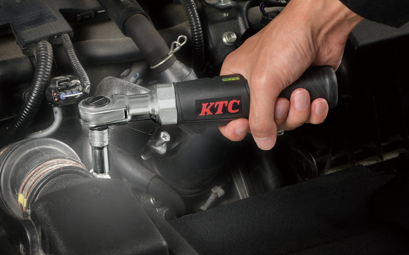 KTC、超コンパクトで軽量な「9.5sq.コードレスラチェットレンチ
