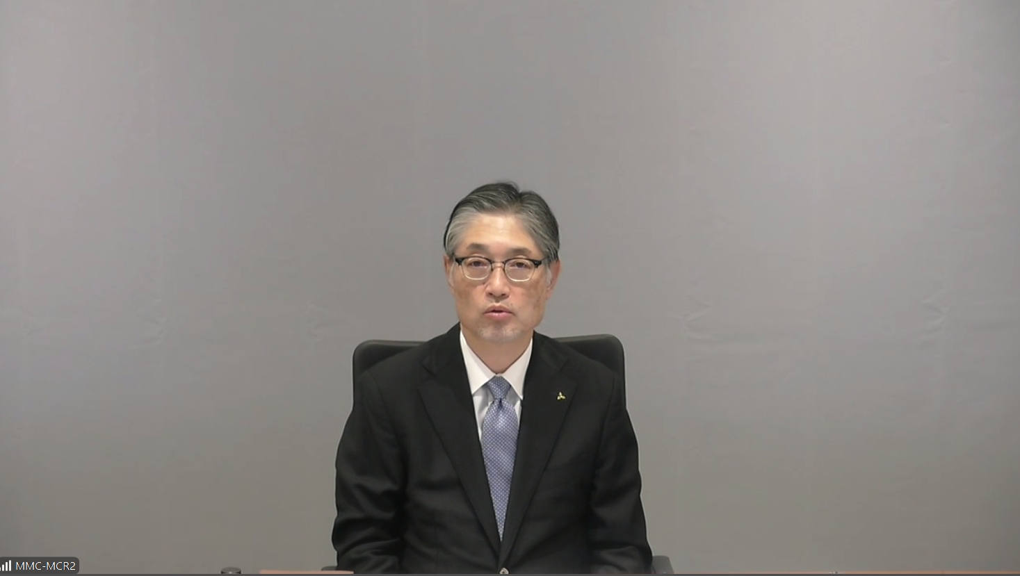 オンライン開催された2025年度第1四半期決算説明会に出席した三菱自動車工業株式会社 代表執行役副社長（CFO）松岡健太郎氏