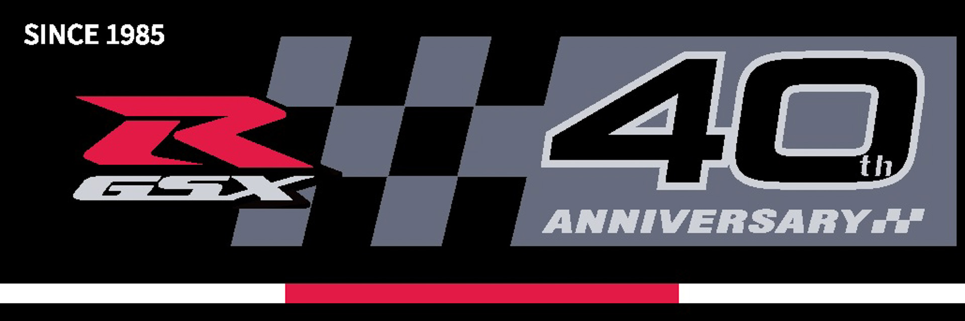 GSX-Rシリーズ40周年の記念ロゴ