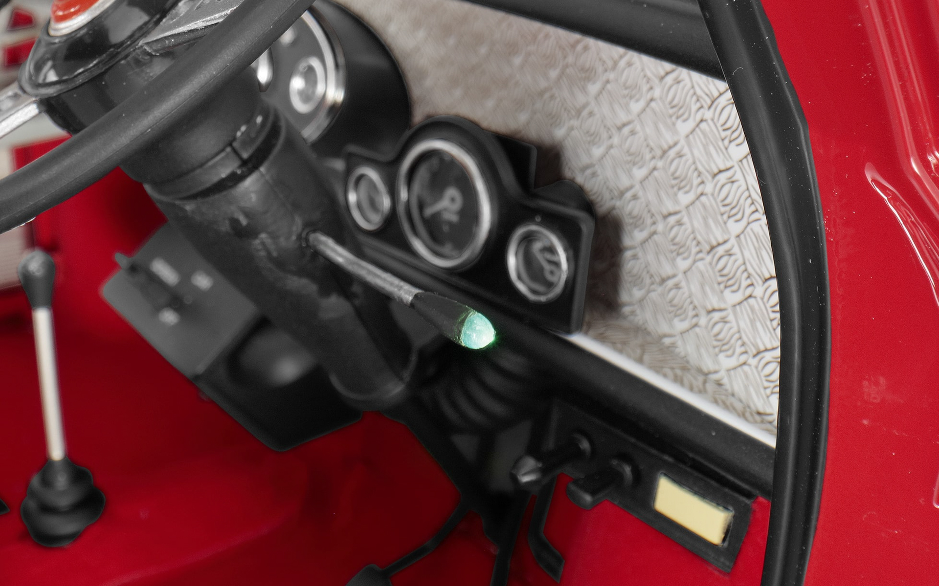 Mk-Iの特徴の1つ「点滅するウインカーレバー」