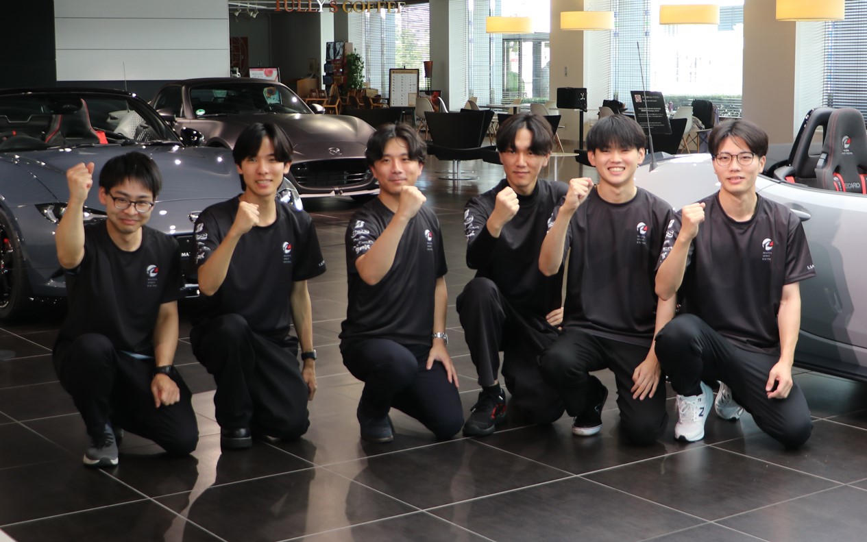 チャレンジプログラム3期生。左から能條裕貴さん、市原拓真さん、大原悠暉さん、中村匠都さん、瀬川彰斗さん、佐藤真太朗さん