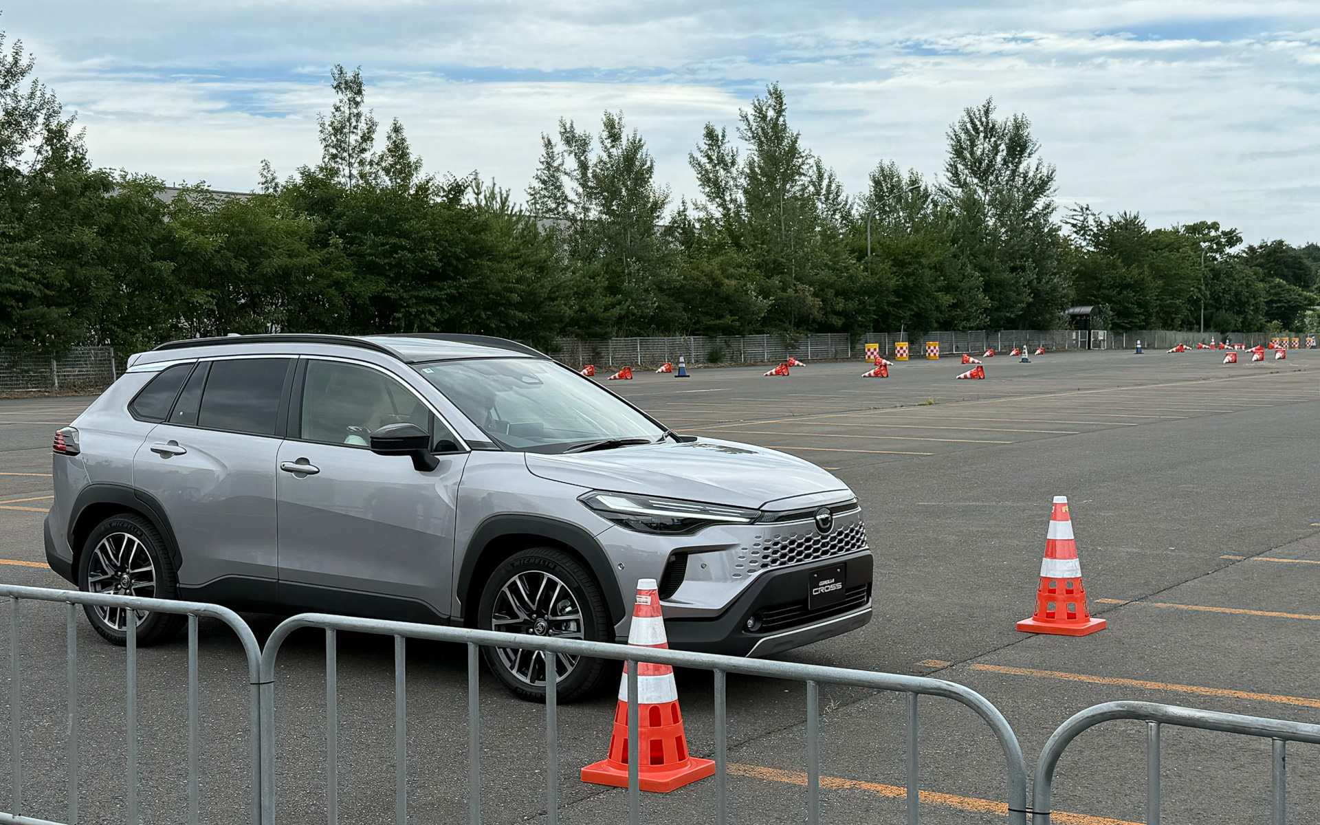 新しいカローラクロスの試乗会も開かれていた