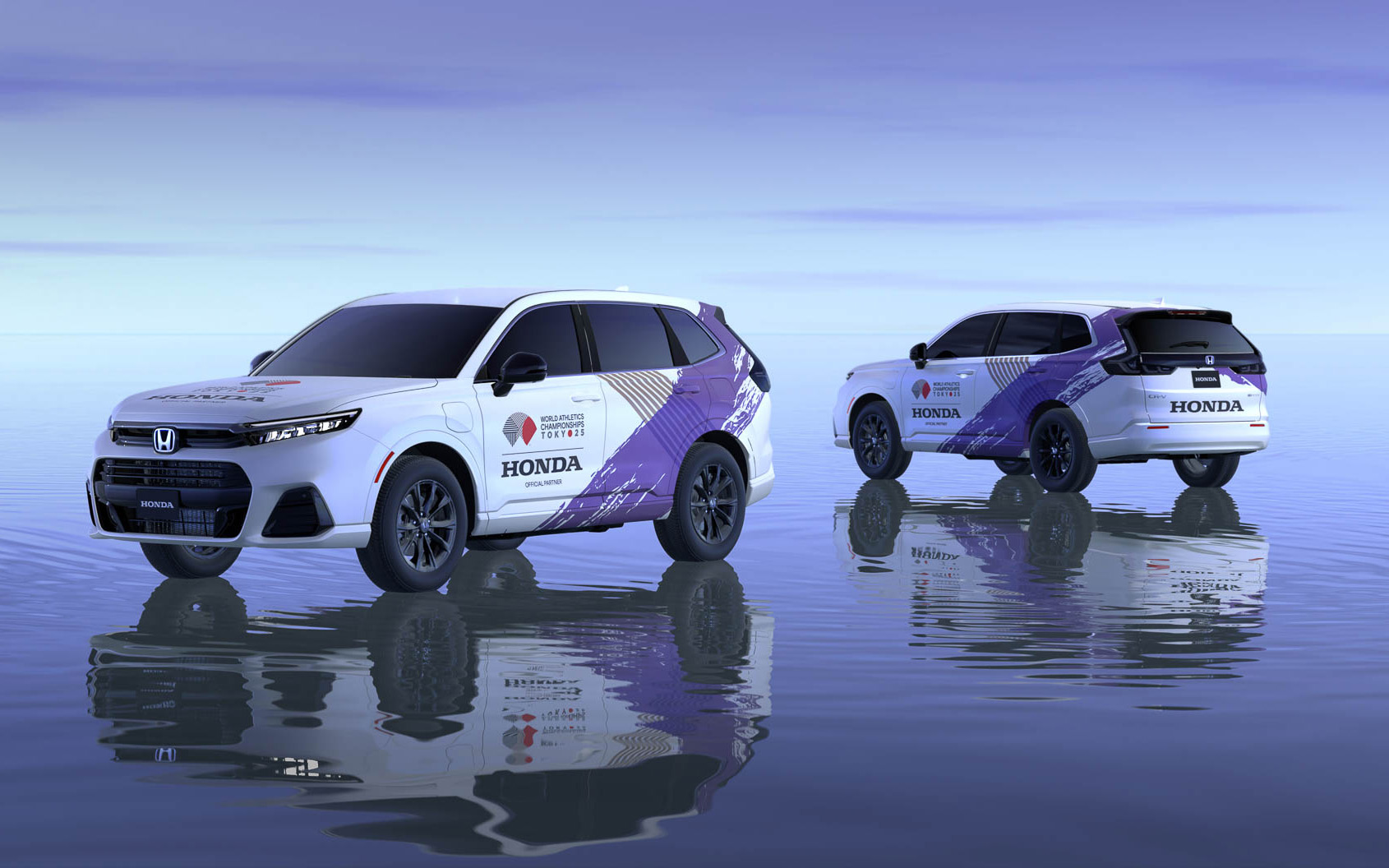 CR-V e:FCEV 東京2025世界陸上ロゴラッピング車両