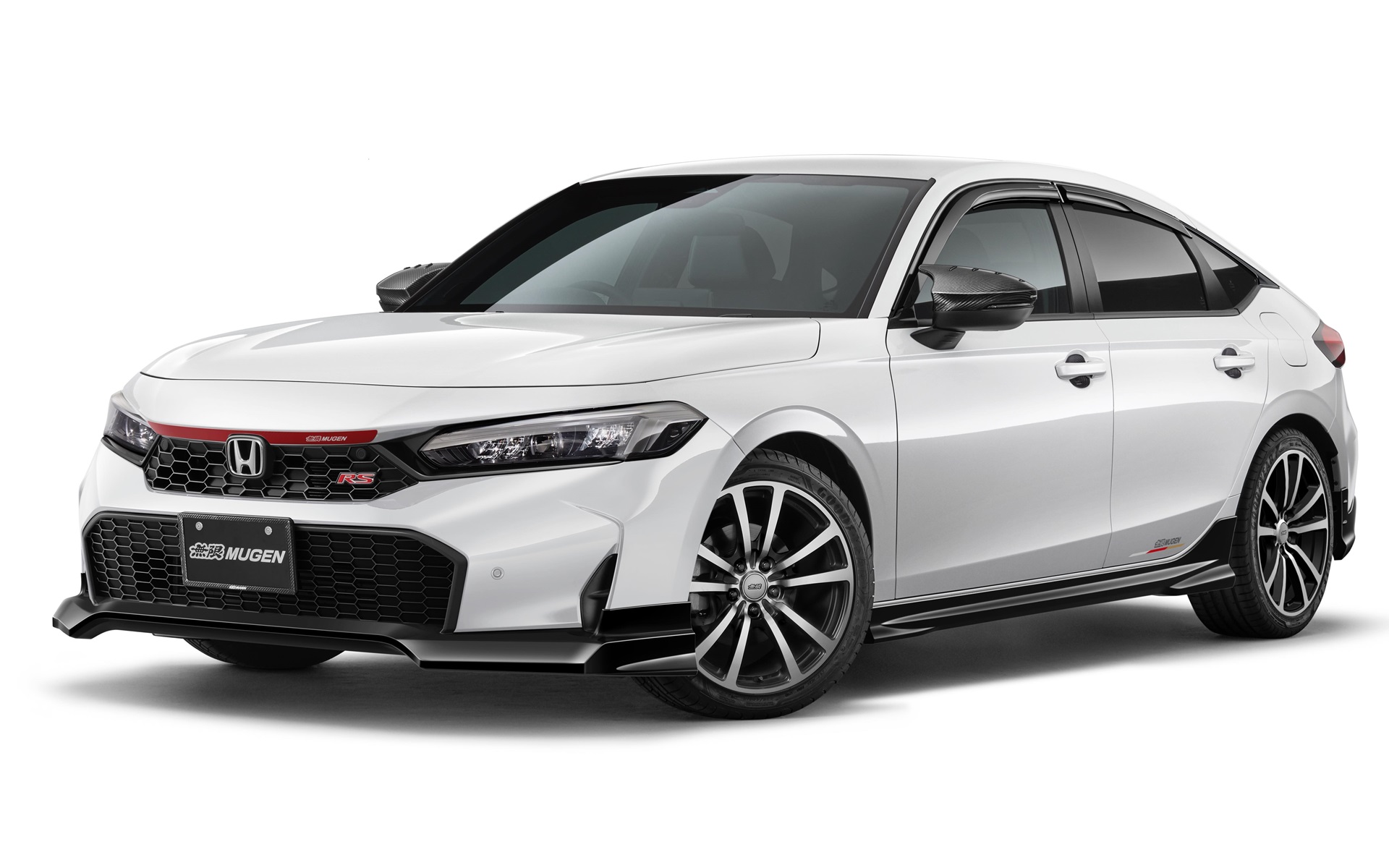 シビック「カーボンドアミラー」装着イメージ