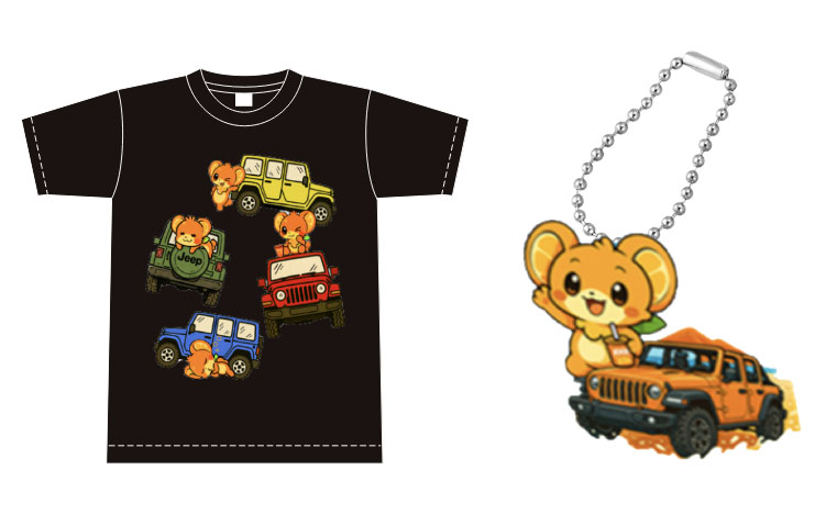 デビューフェアで、IJOOZの公式キャラクター「ジュジュ」とのコラボグッズを販売