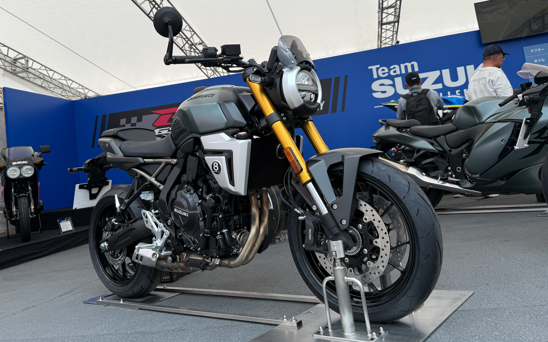 GSX-8T欧州仕様車を参考展示