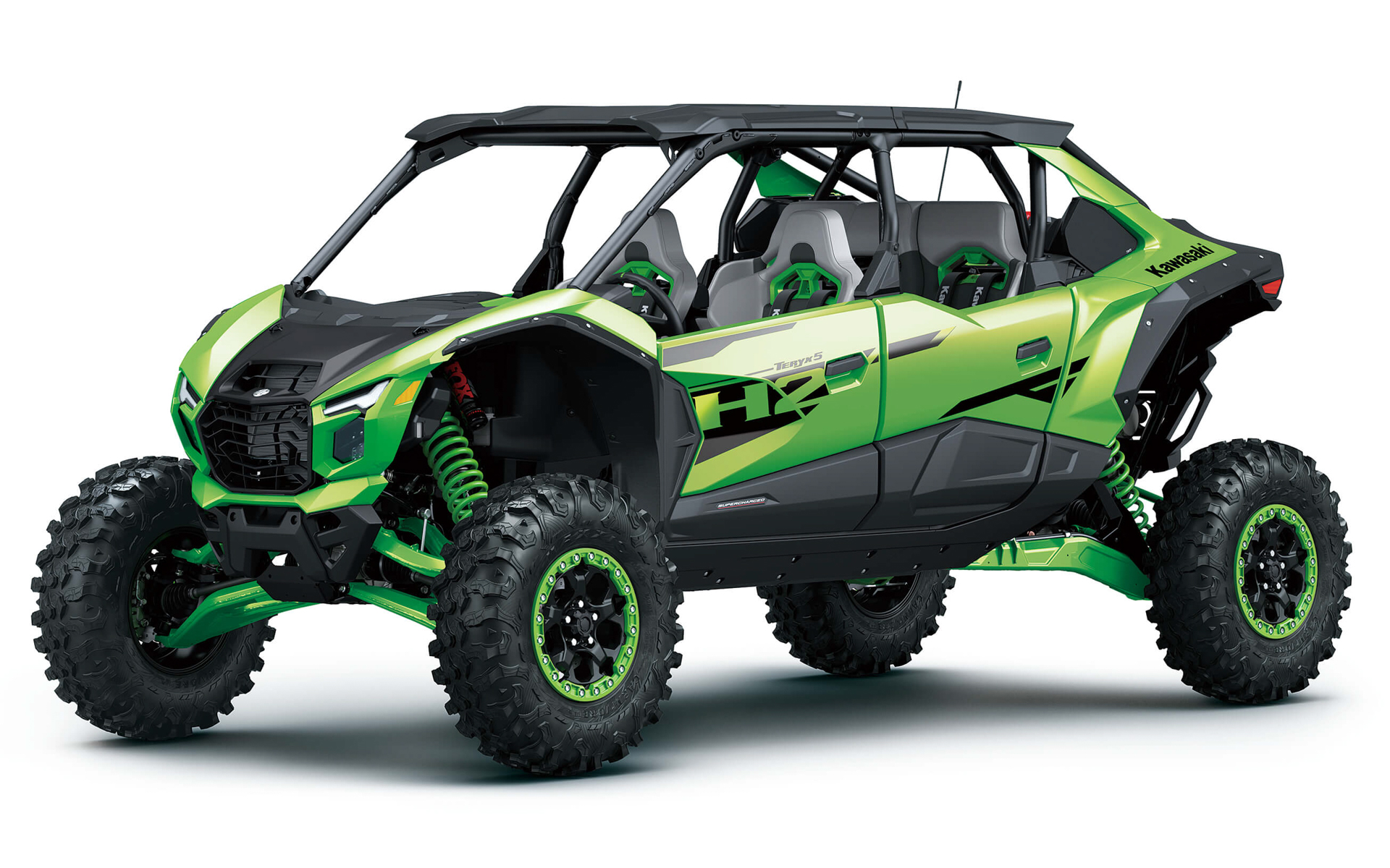 TERYX5 H2 DELUXEは、後席が3人座れるタイプになり、5名乗車が可能となるモデル