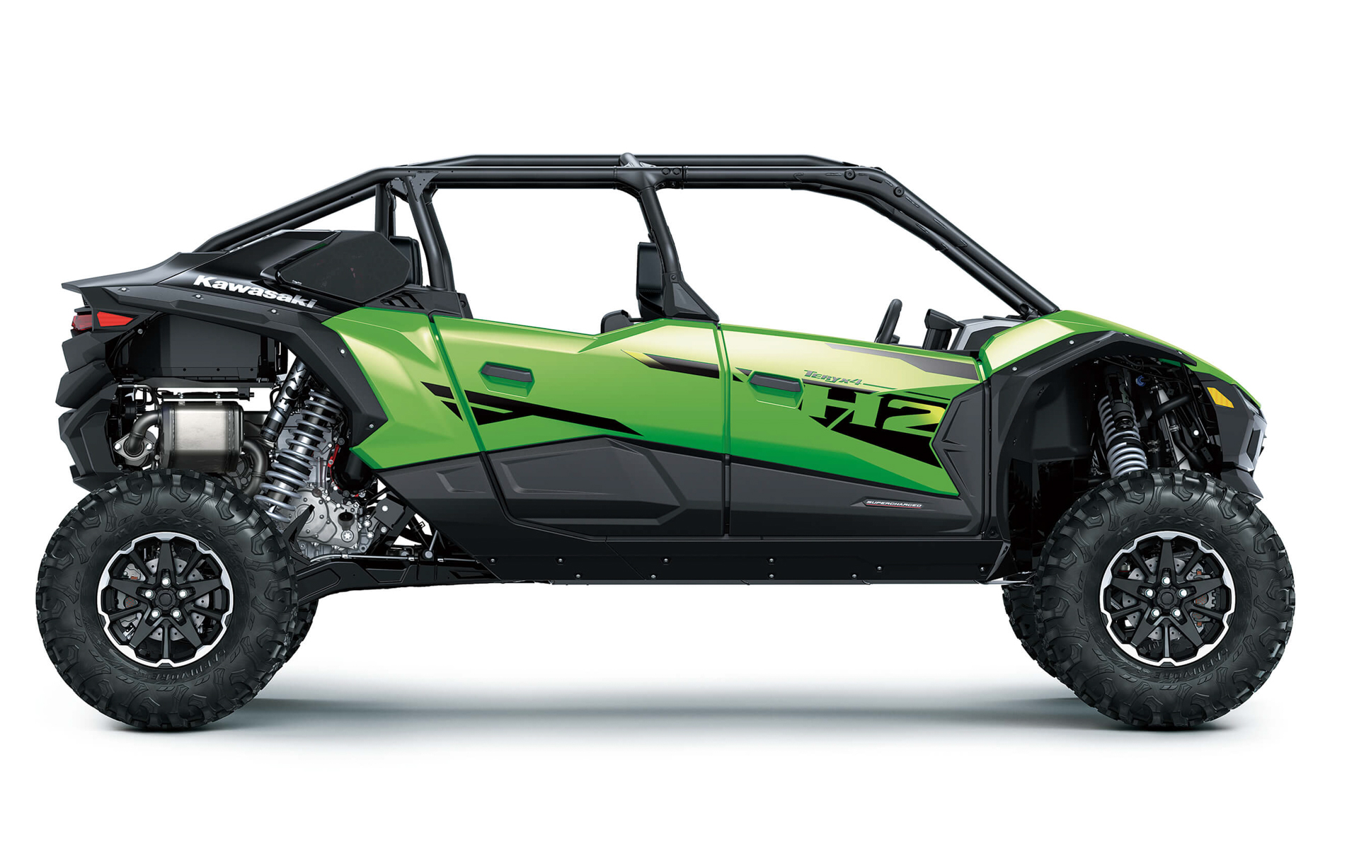 TERYX4 H2は、4人乗りで屋根などがないエントリーモデル