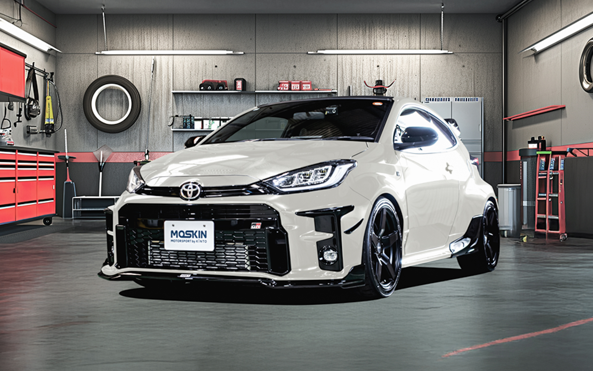 GRヤリス パールホワイト