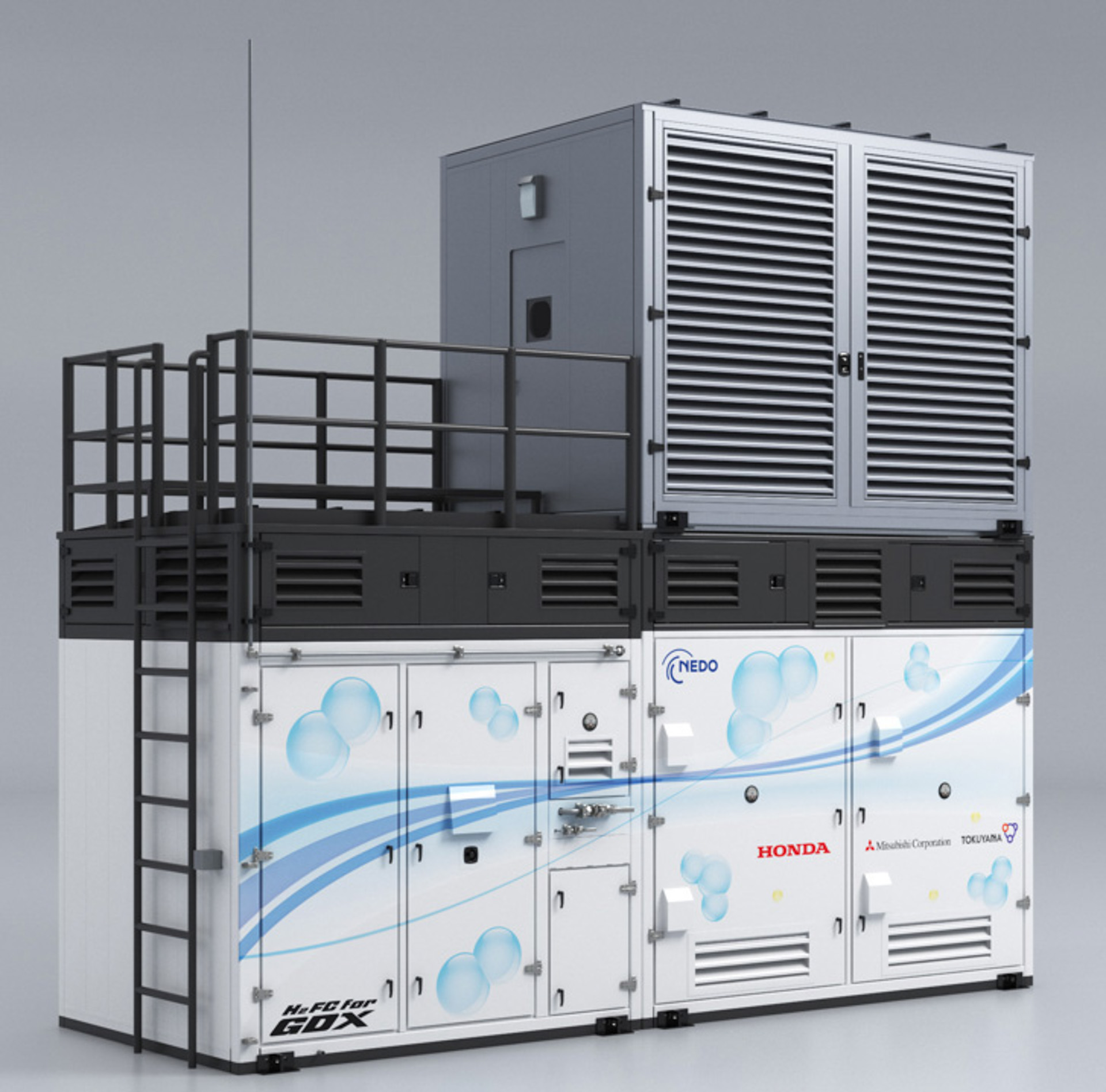 実証で使用する定置用燃料電池電源