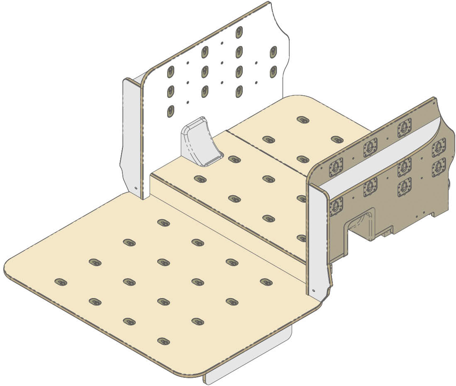 標準架装装備（専用サイドトリム・専用フロア）