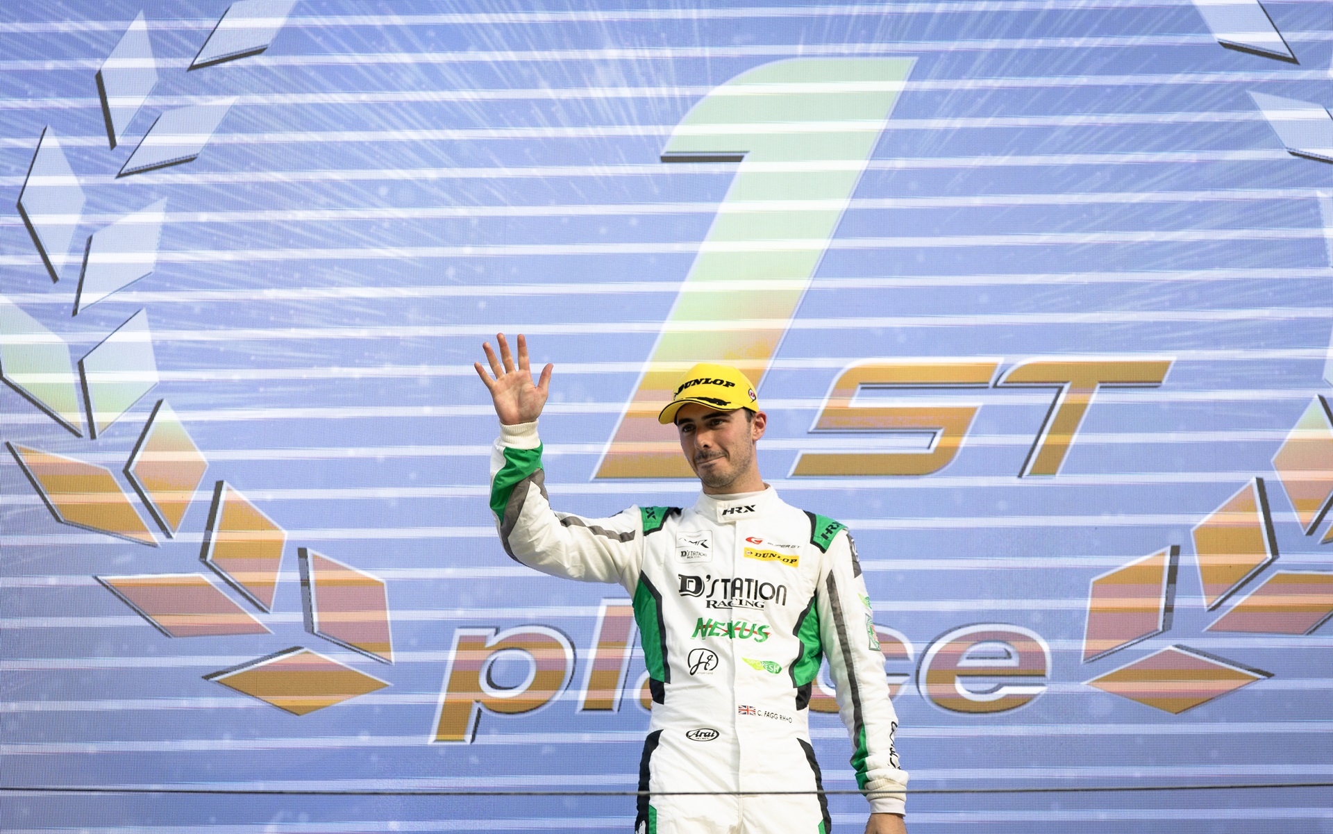 SUPER GT第4戦富士のレース1で、777号車 D'station Vantage GT3をドライブして優勝したチャーリー・ファグ選手