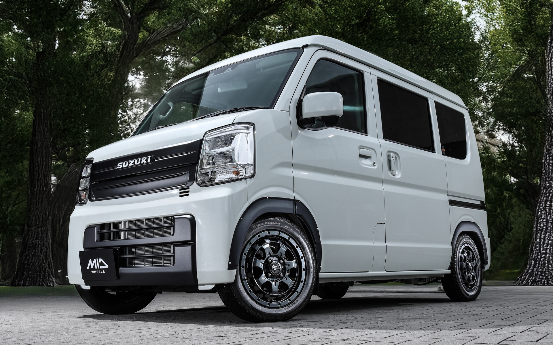 スズキ「エブリイワゴン」×M7ファランクス（バレルブラック）