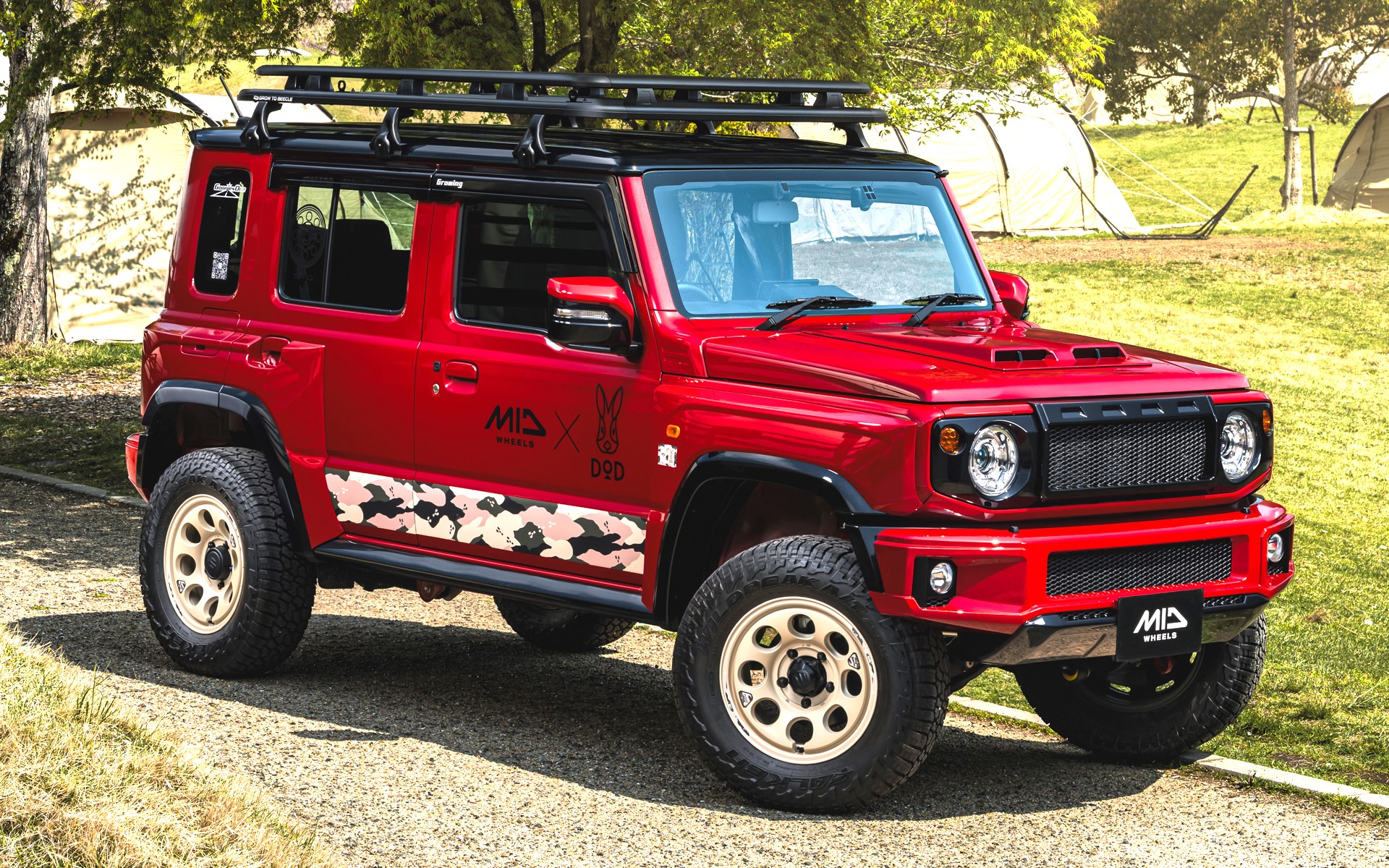 アウトドアブランド「DOD」とマルカサービスのコラボレーションホイールが誕生した