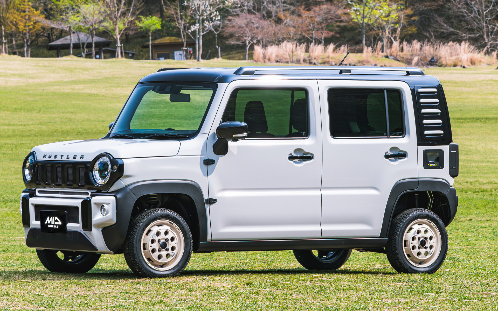 スズキ「ハスラー」×ウシャリントバリ（セミグロスサンドベージュ）