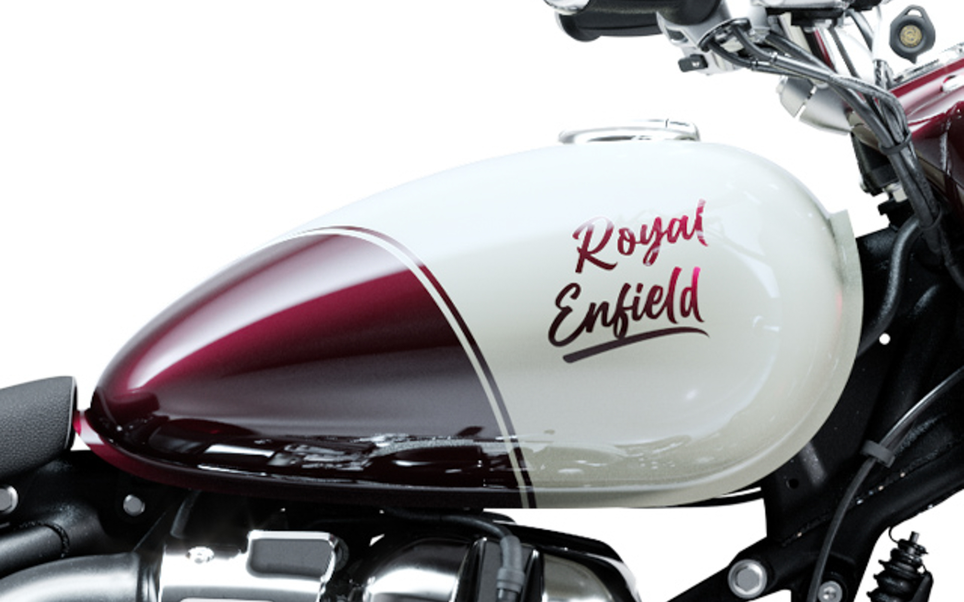 ティアドロップ型と呼ばれる伝統的な流線型燃料タンクを採用