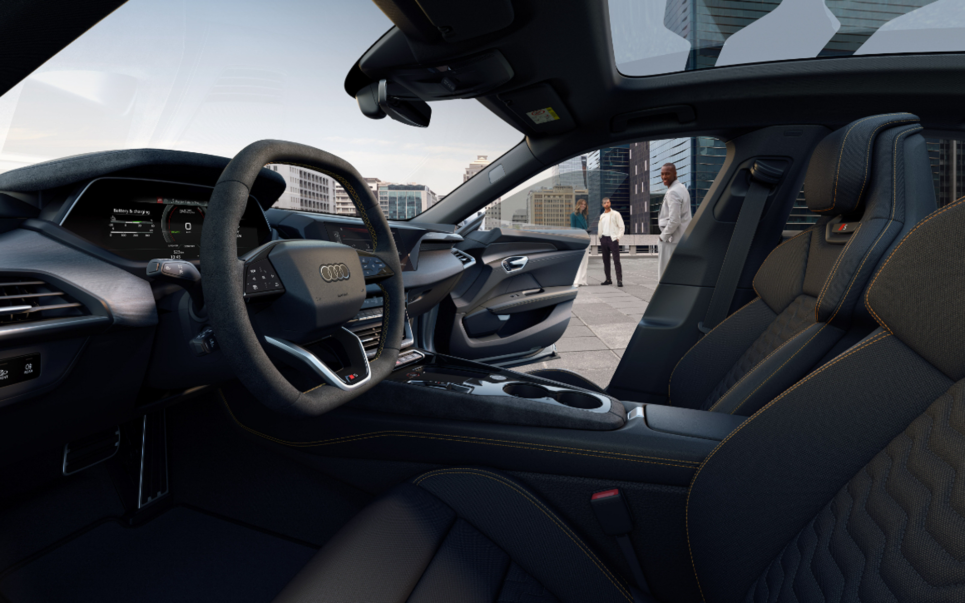 S e-tron GTのインテリア