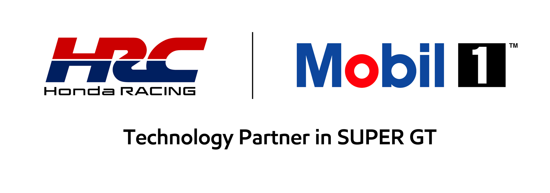 Mobil 1エンジンオイルとホンダ・レーシングの新たな「テクノロジーパートナーシップロゴ」ホワイトバージョン
