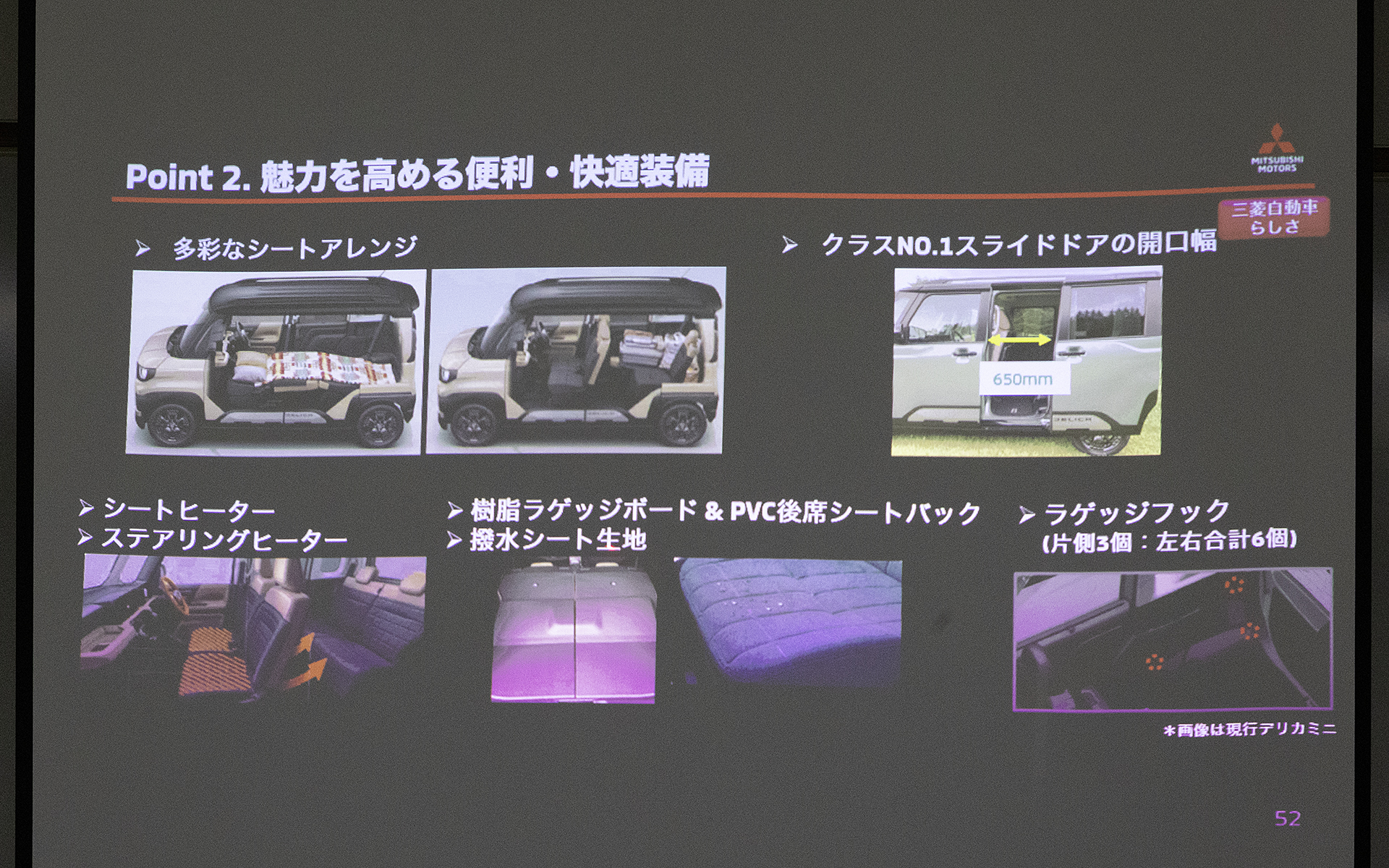 インテリアの装備