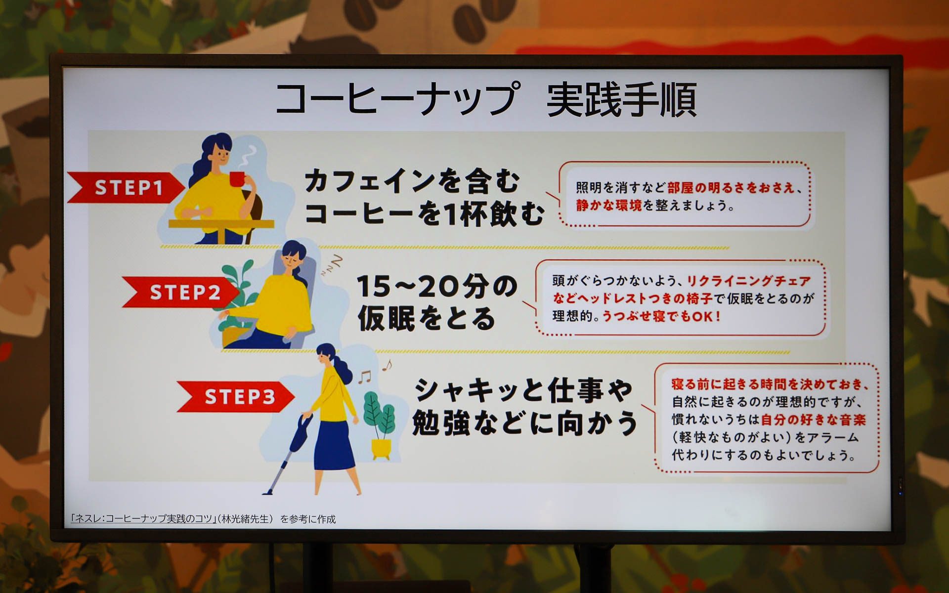 コーヒーナップの実践手順