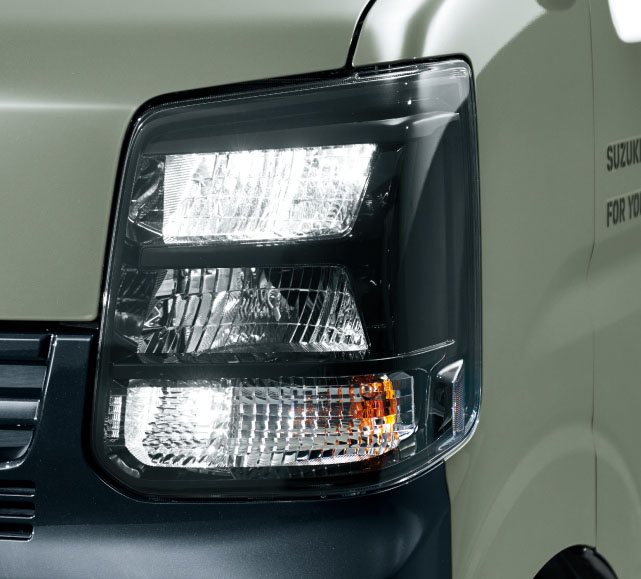 専用LEDヘッドライト（ブラック塗装）