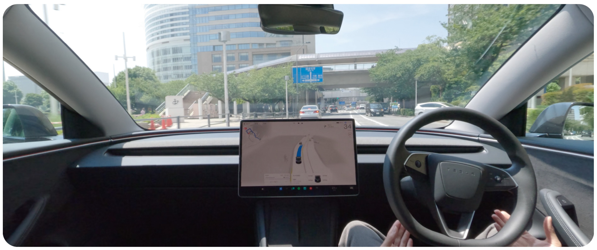 国内テスト走行の様子